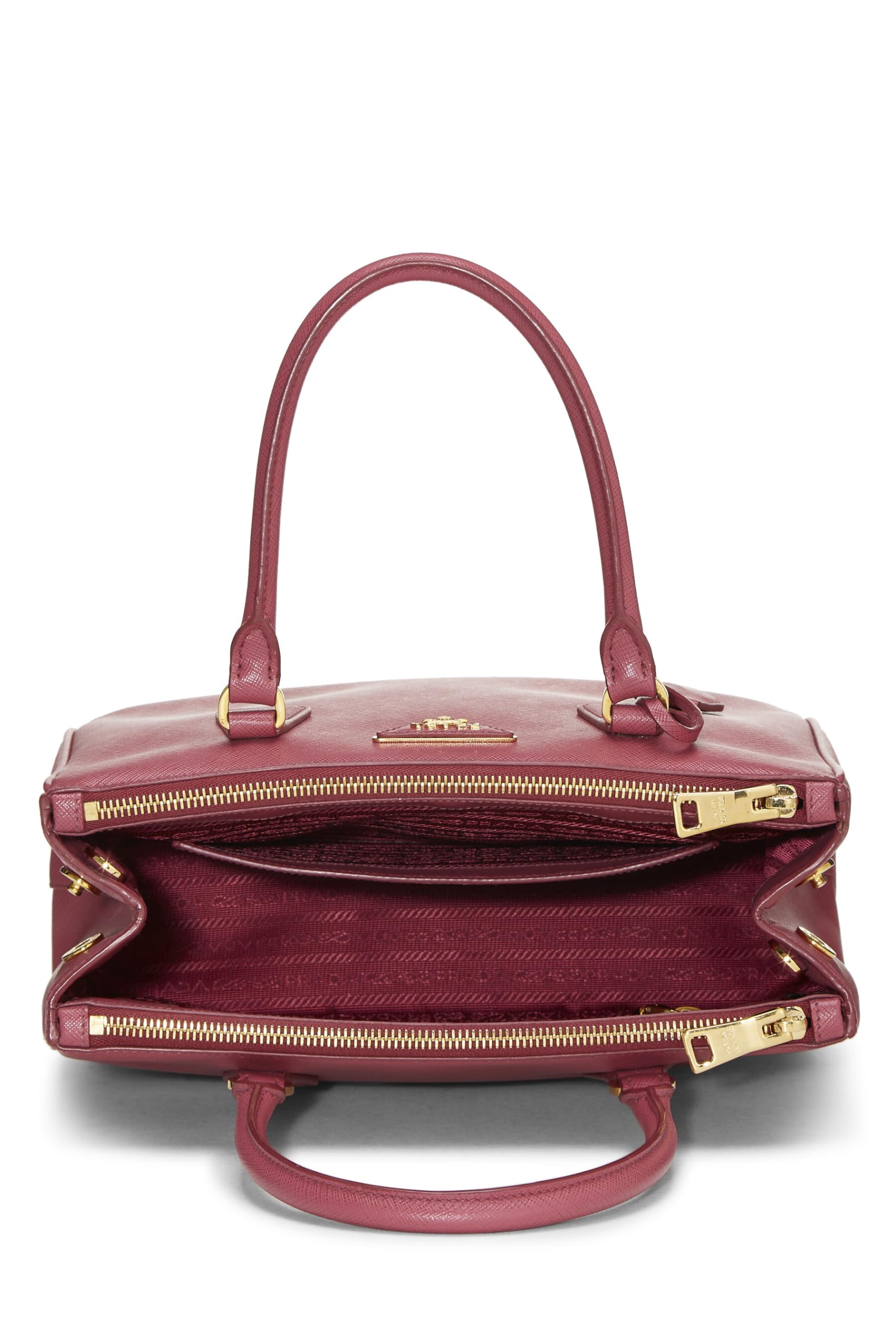 Prada, Pink Saffiano Convertible Handbag Small, Pink