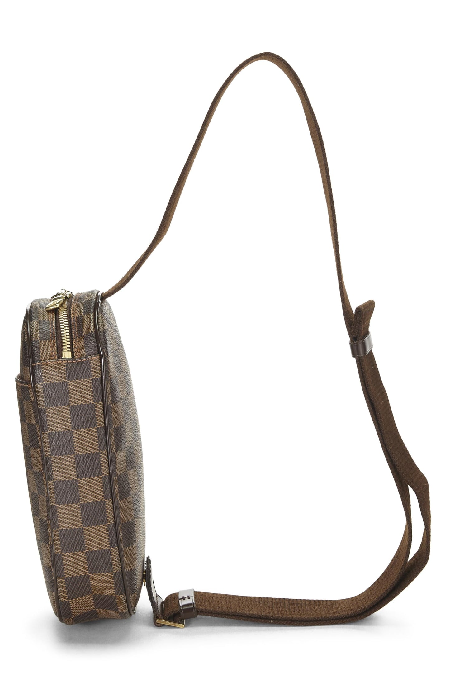 Louis Vuitton, Damier Ebene Canvas Pochette Gange, Brown