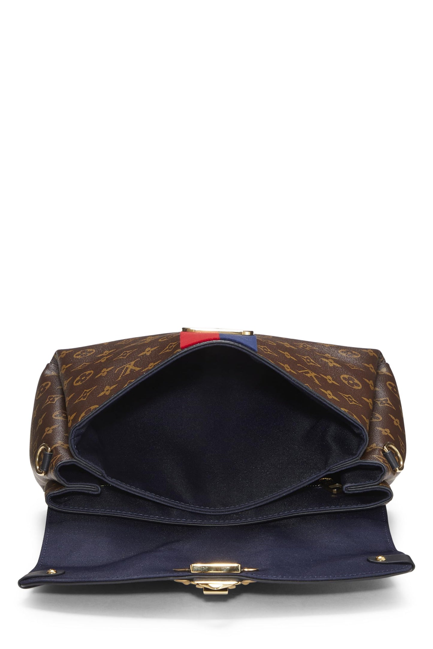 Louis Vuitton, Monogram Canvas Striped Georges MM, Red