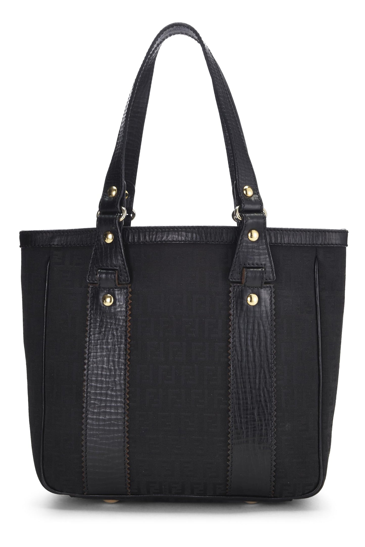 Fendi, Black Zucchino Canvas Tote Small, Black