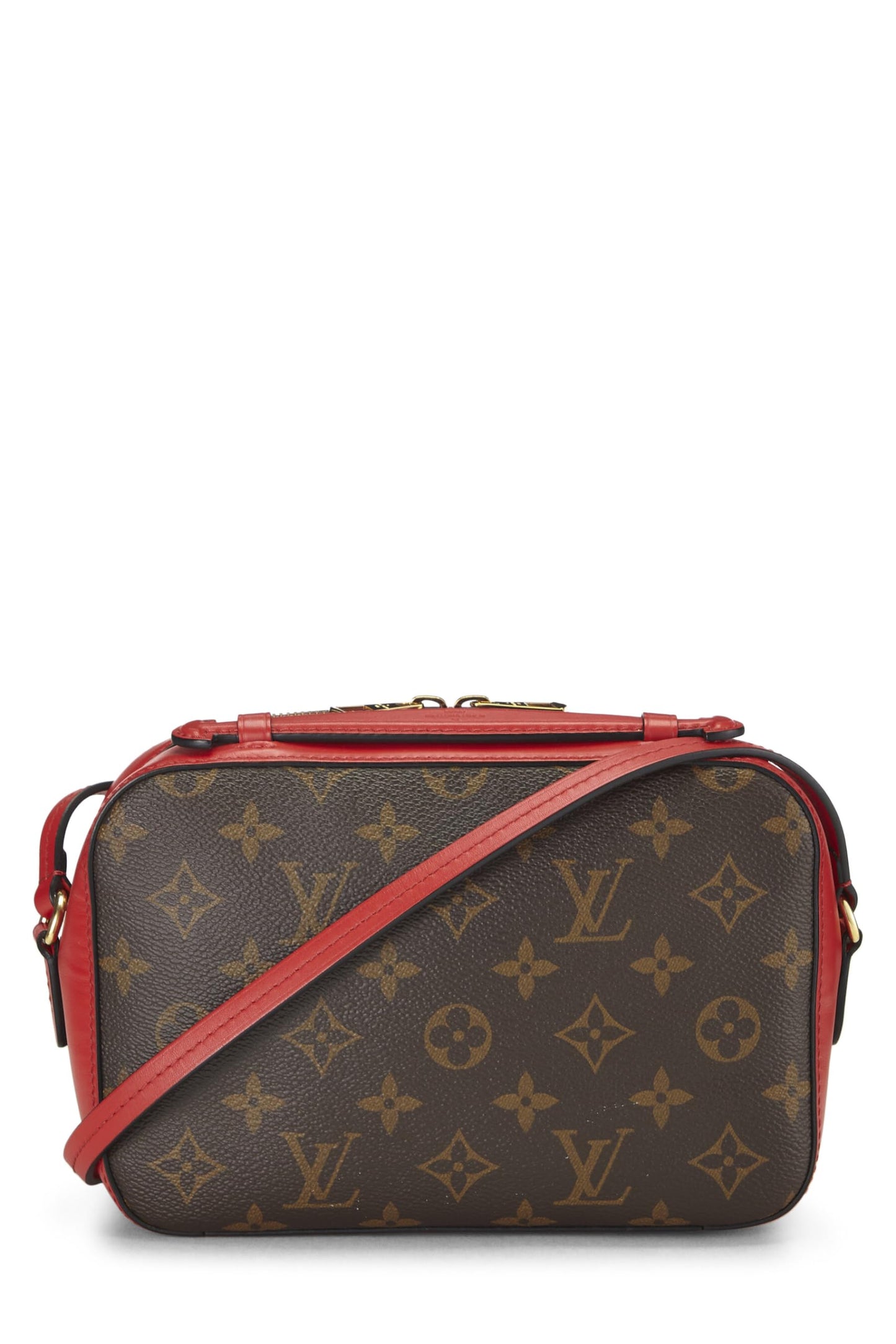 Louis Vuitton, Red Monogram Canvas Saintonge, Red