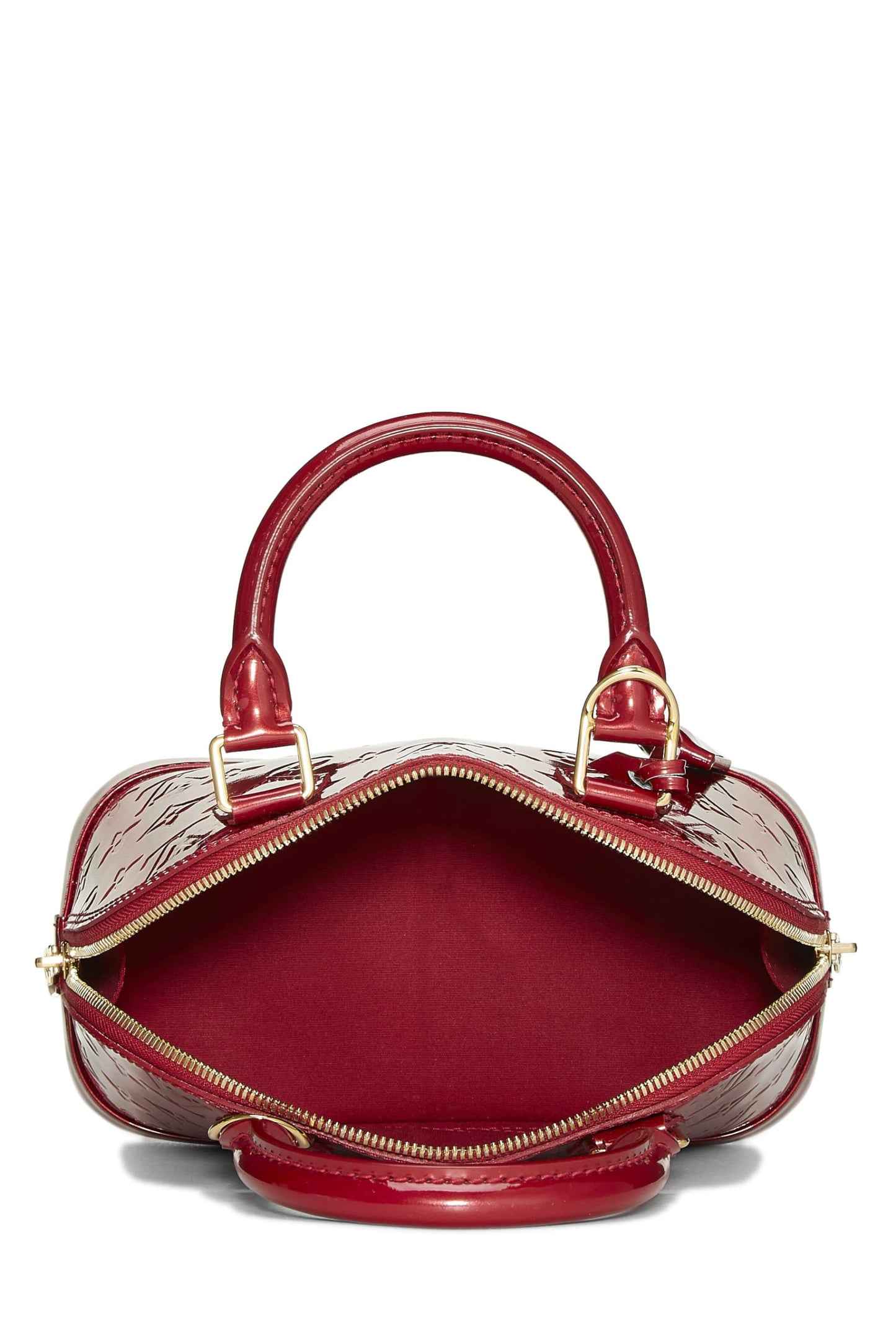 Louis Vuitton, Indian Rose Monogram Vernis Rayures Alma BB, Red