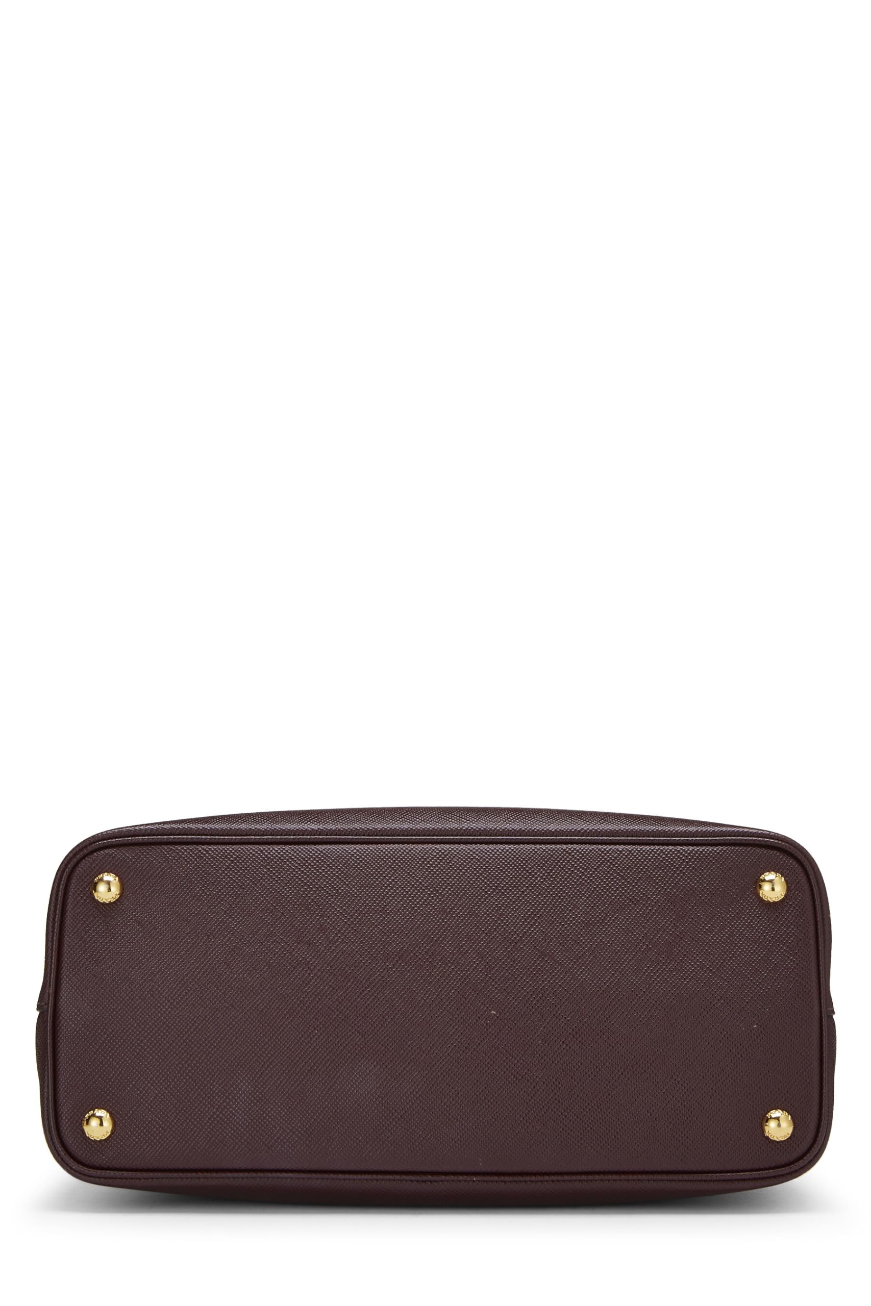 Prada, Purple Saffiano Double Bag Tote Medium, Purple
