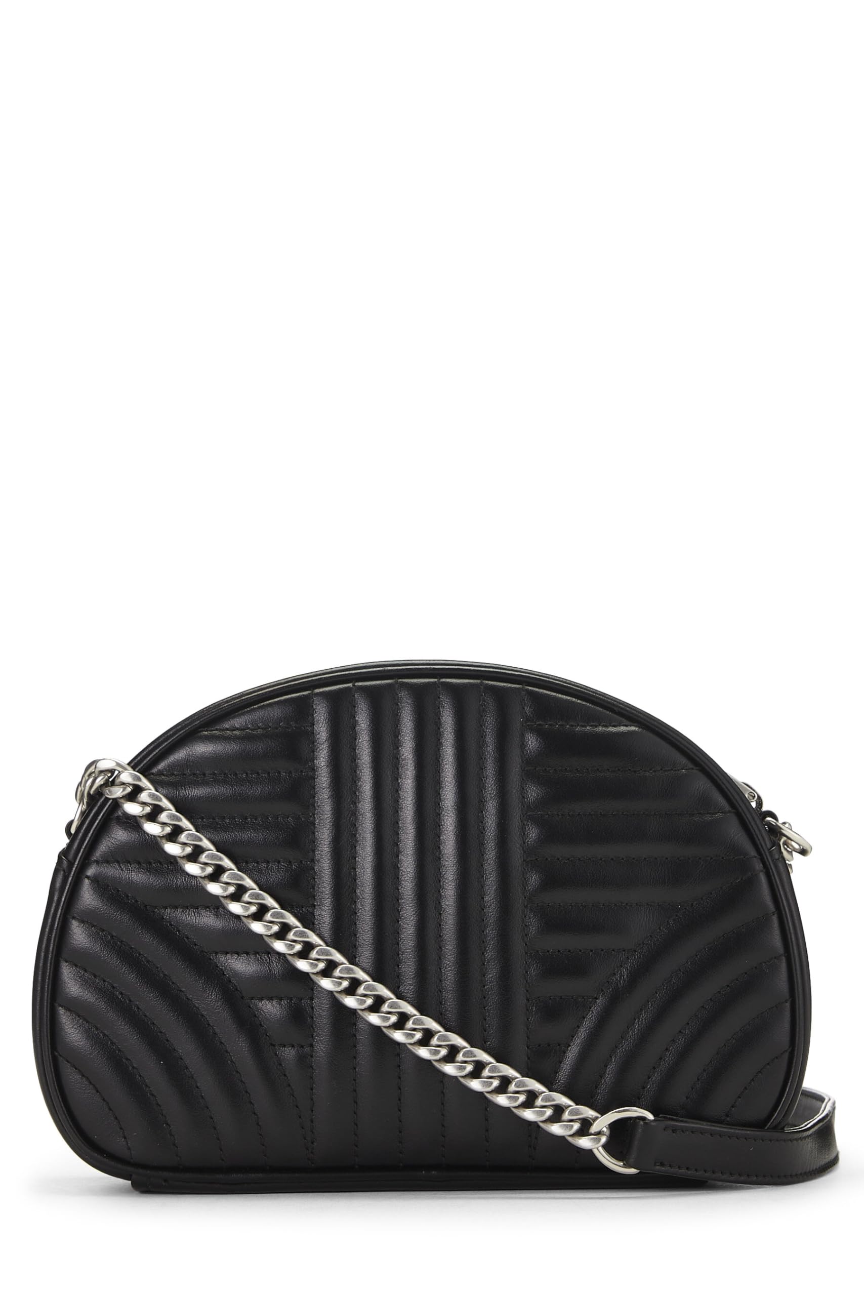 Prada, Black Calfskin Diagramme Crossbody, Black