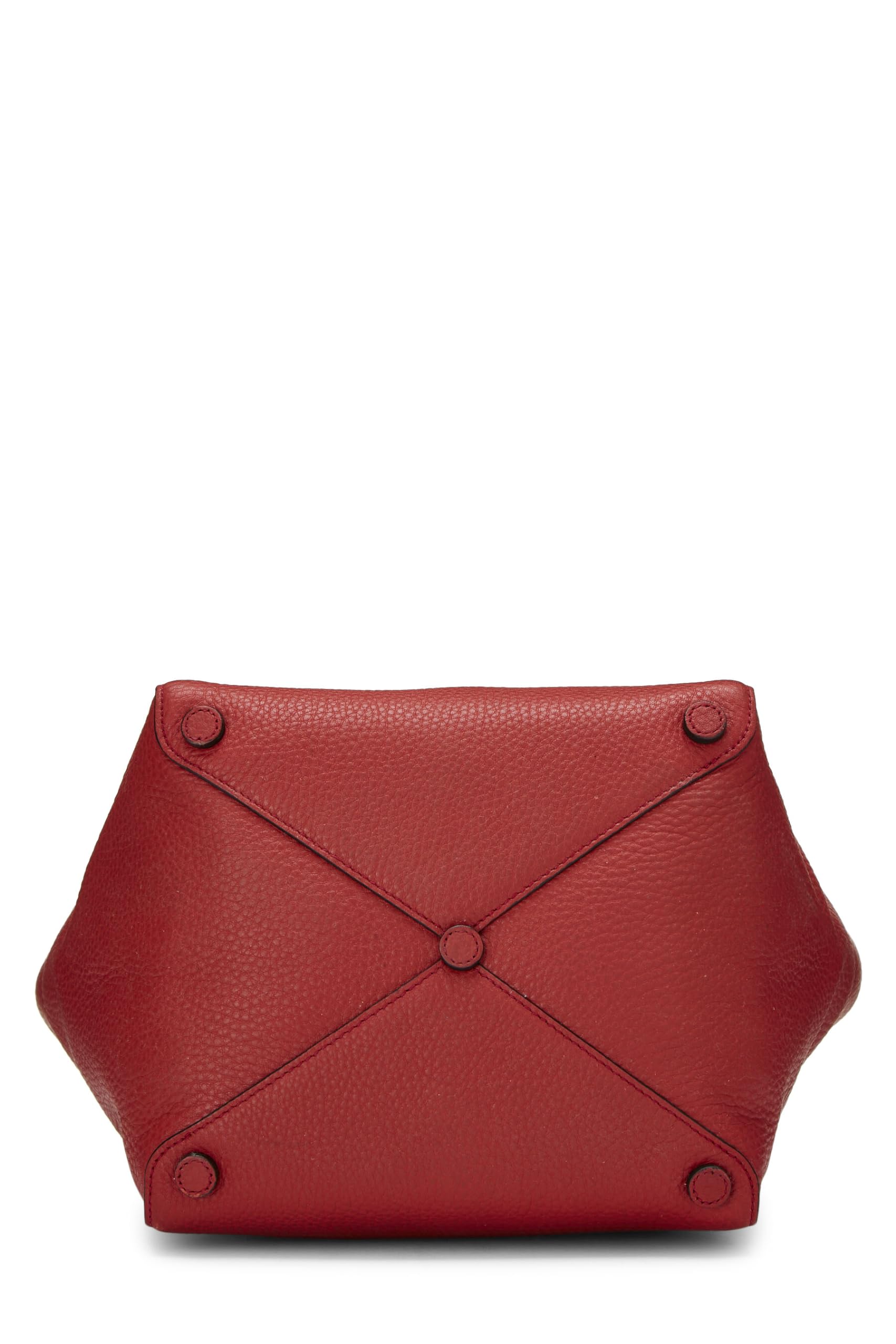 Prada, Red Vitello Daino Tote Small, Red