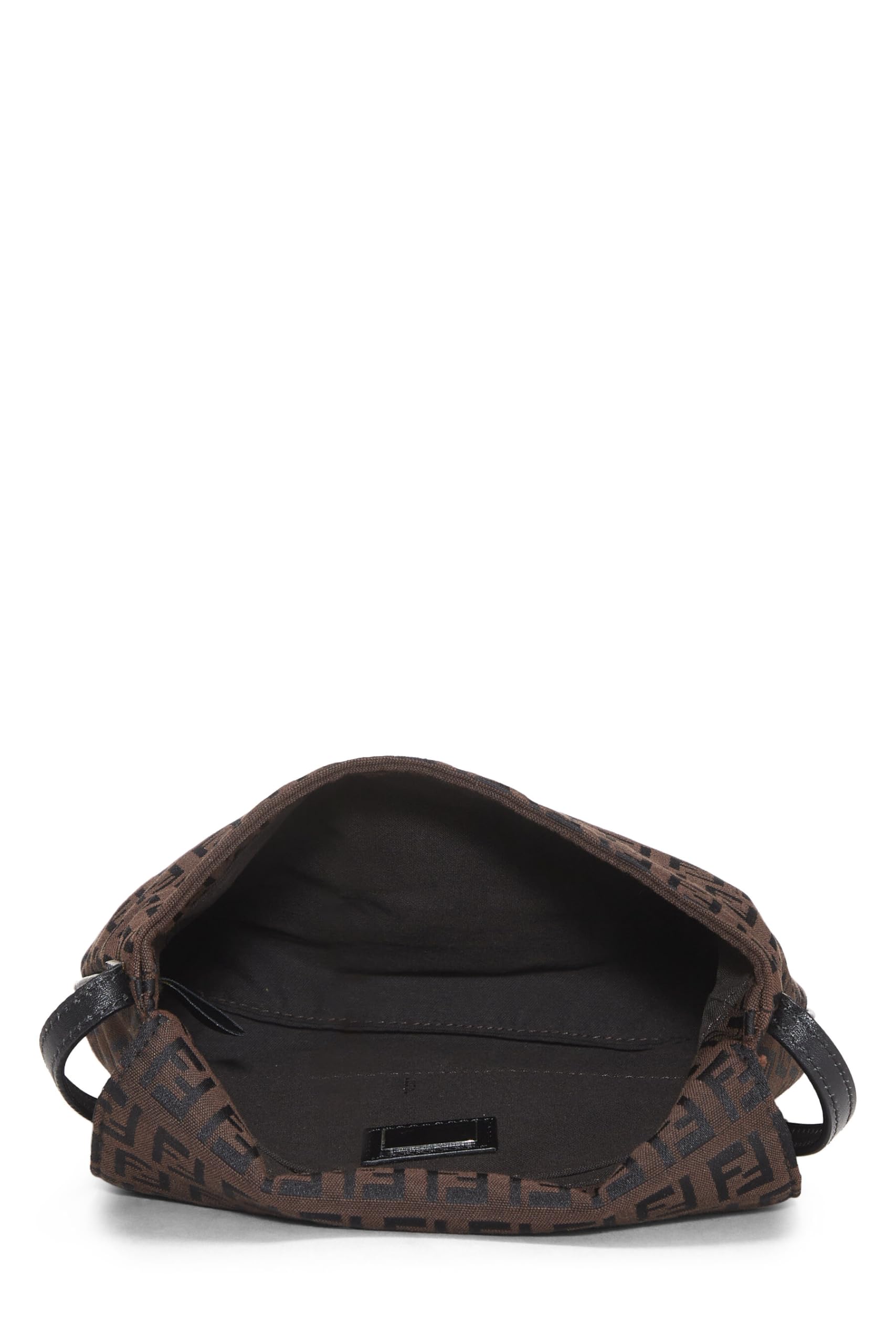 Fendi, Brown Zucchino Canvas Tube Messenger Small, Brown