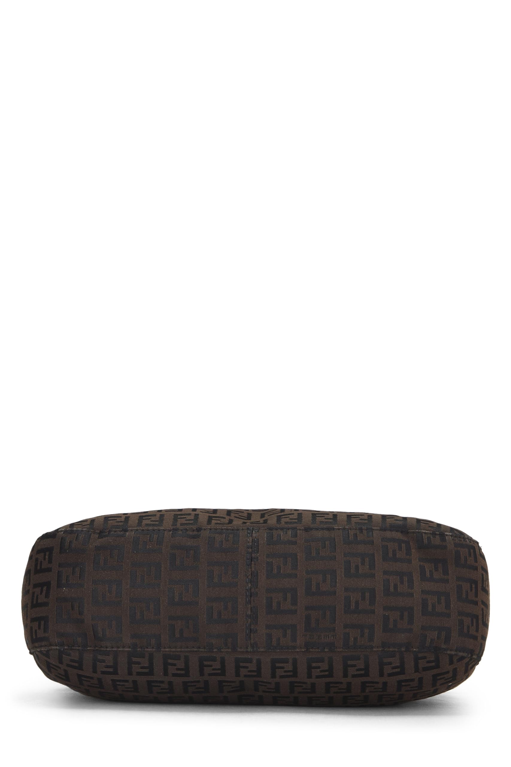 Fendi, Brown Zucchino Canvas Shoulder Bag, Brown