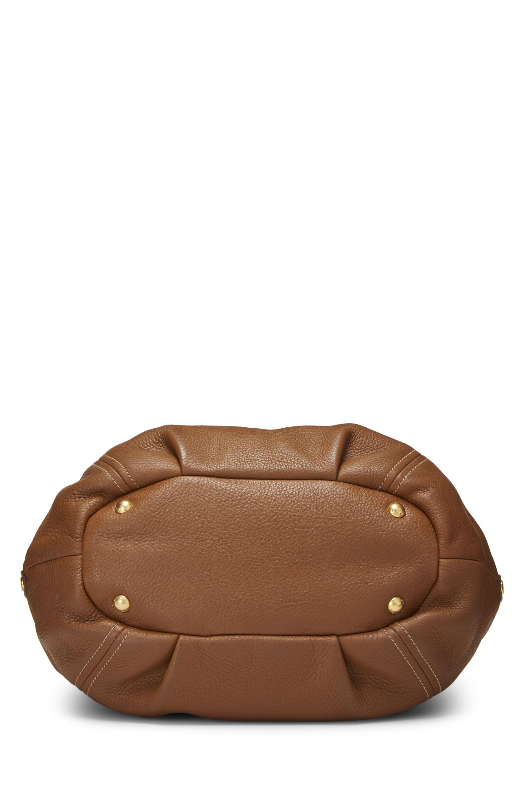 Prada, Brown Vitello Daino Convertible Handbag Medium, Brown