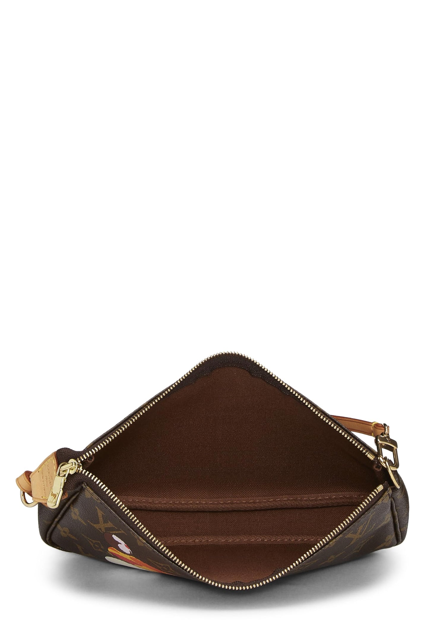Louis Vuitton, Takashi Murakami x Louis Vuitton Monogram Canvas Panda Pochette Accessoires, Brown