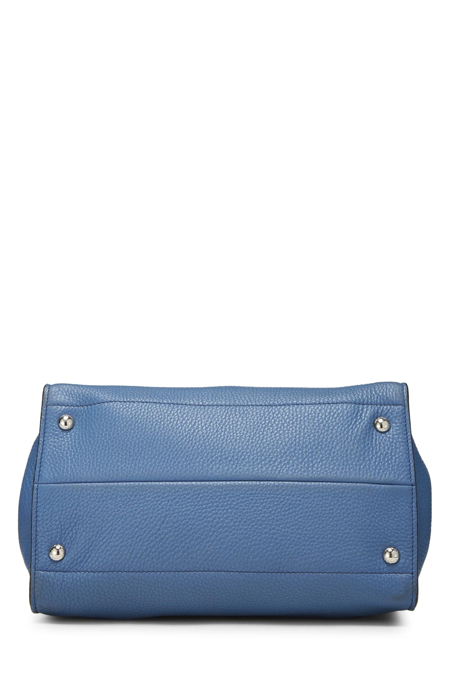 Prada, Blue Vitello Daino Convertible Tote, Blue