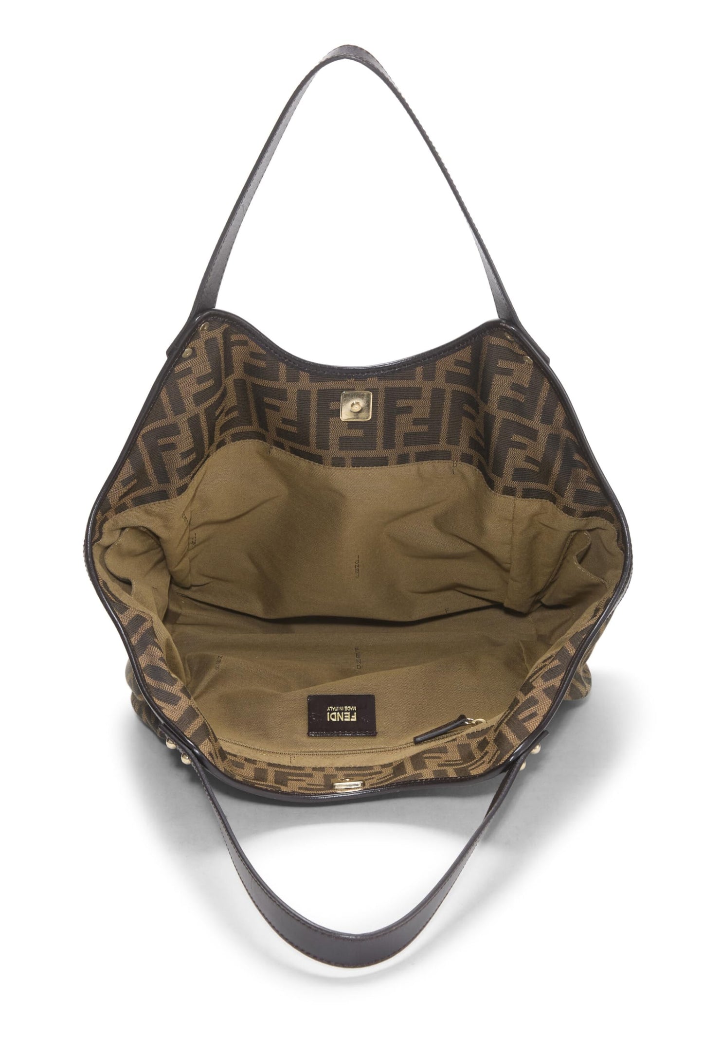 Fendi, Brown Zucca Canvas Chef Tote Large, Brown