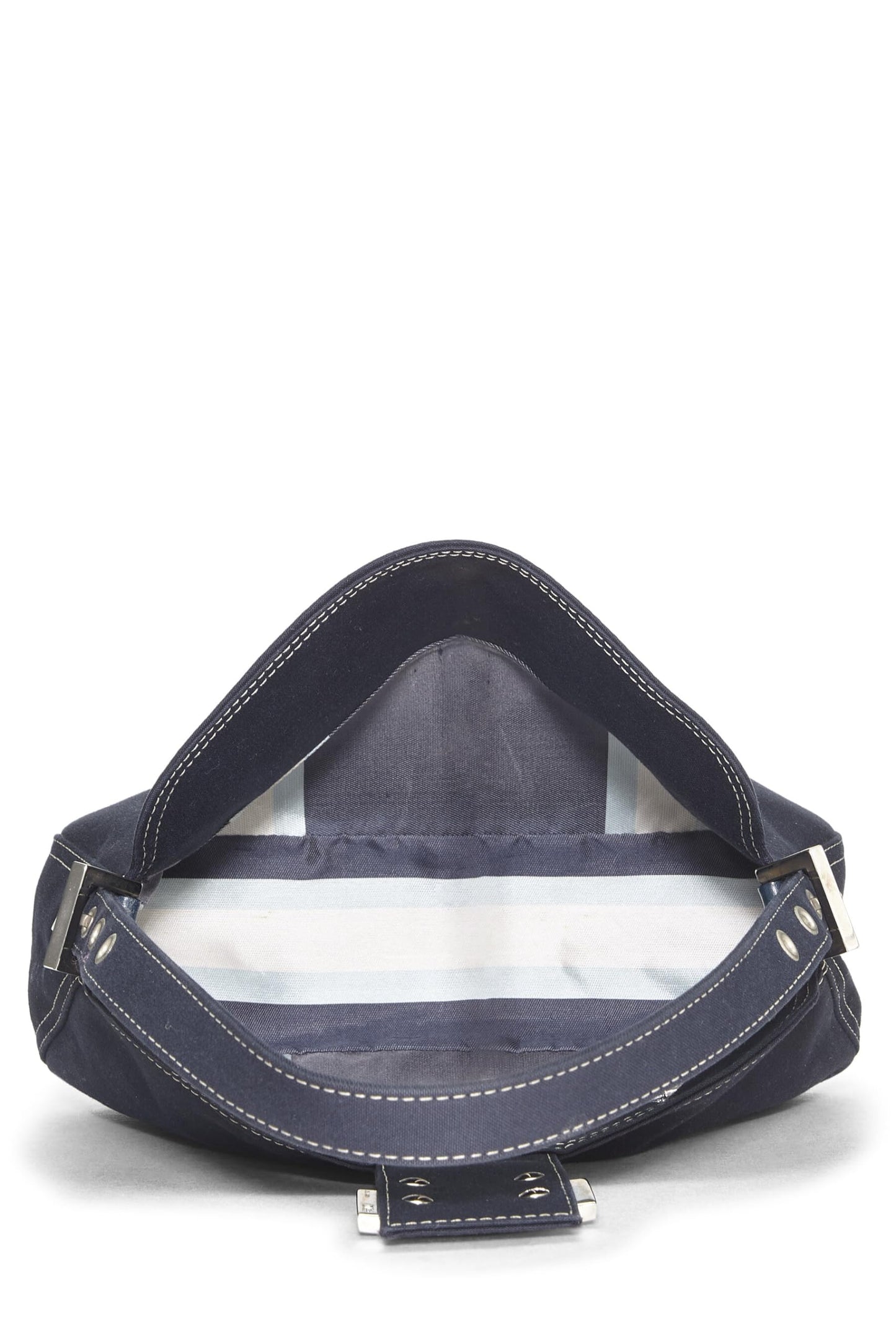 Fendi, Navy Canvas Shoulder Bag Small, Navy