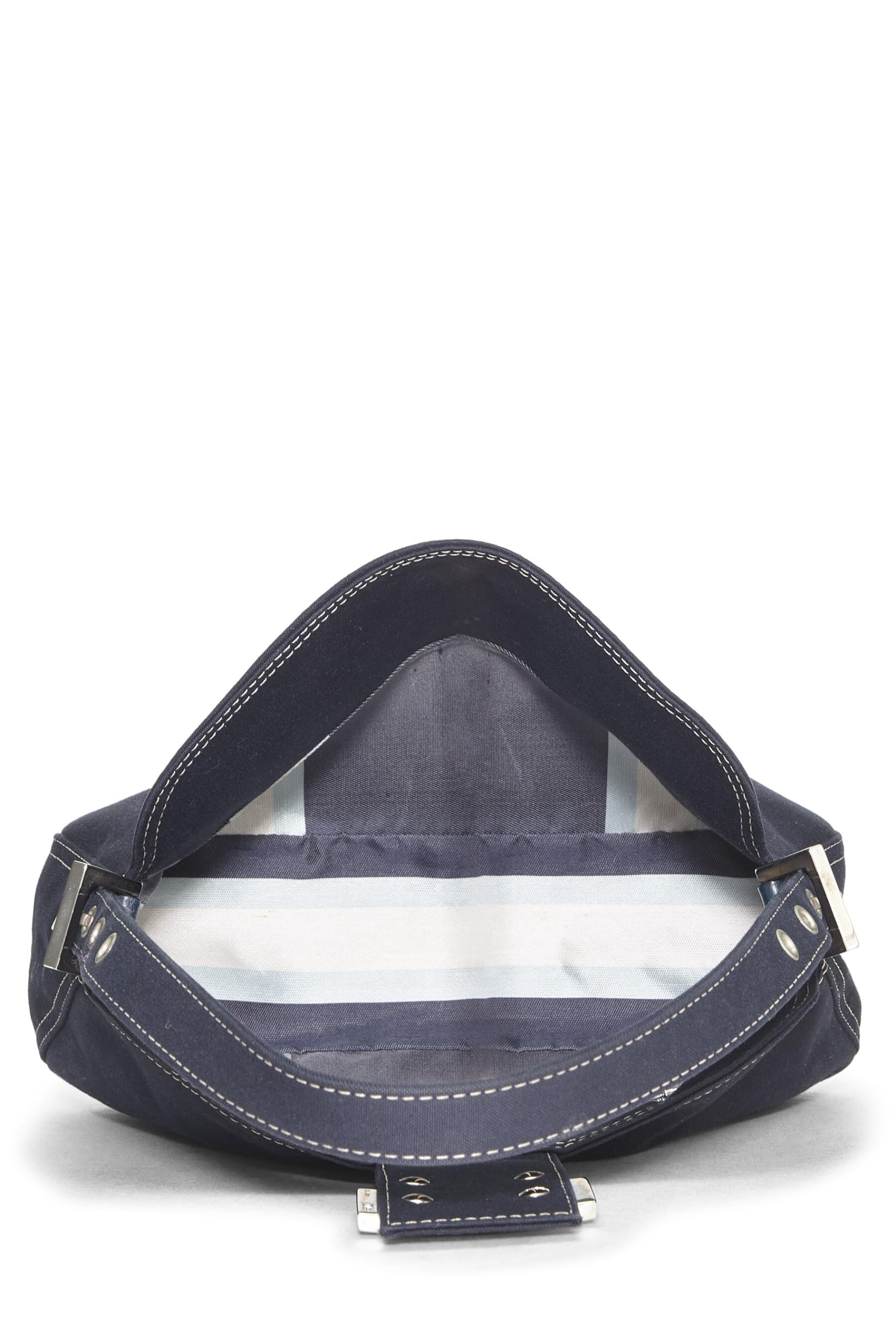 Fendi, Navy Canvas Shoulder Bag Small, Navy