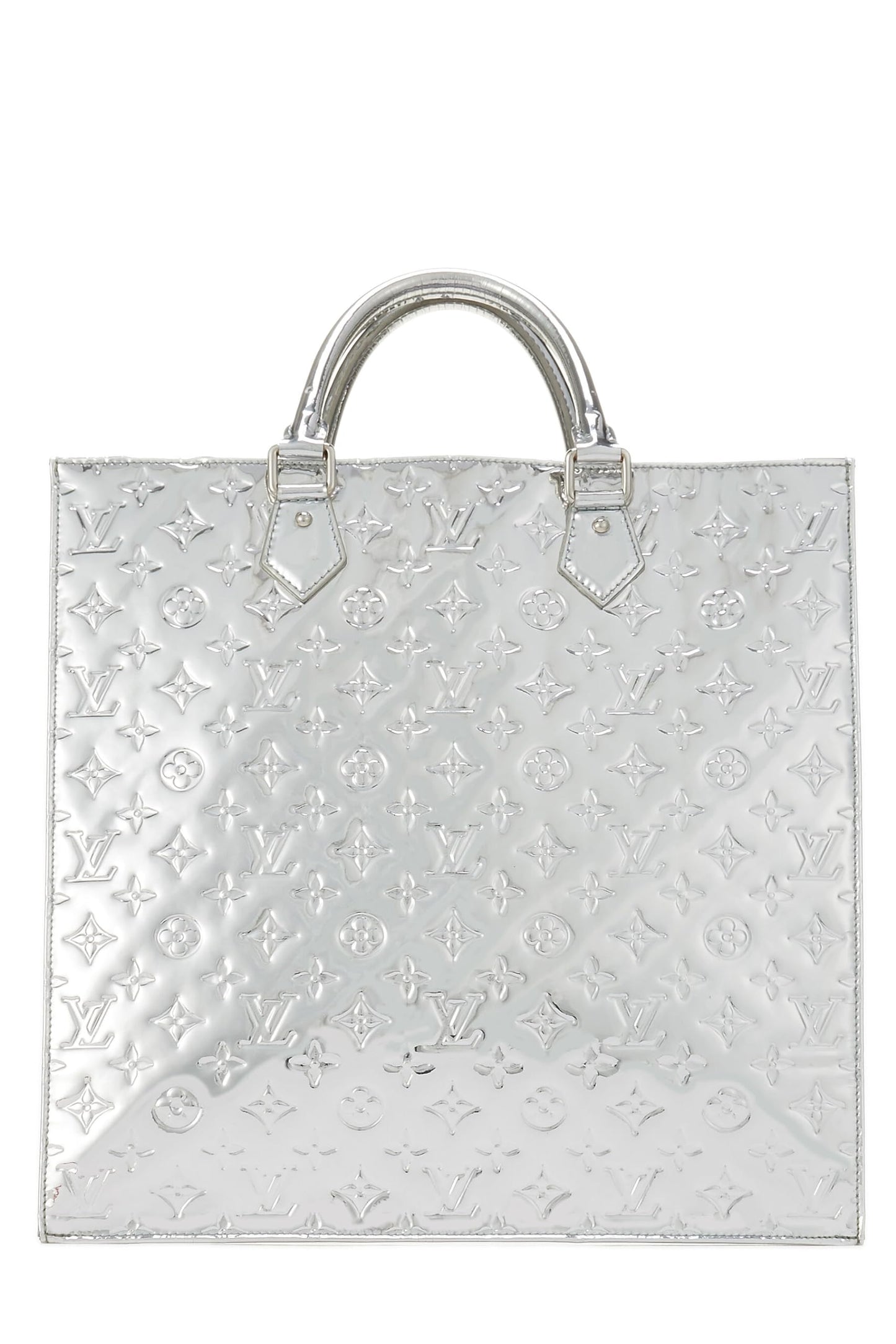 Louis Vuitton, Silver Monogram Miroir Sac Plat, Silver