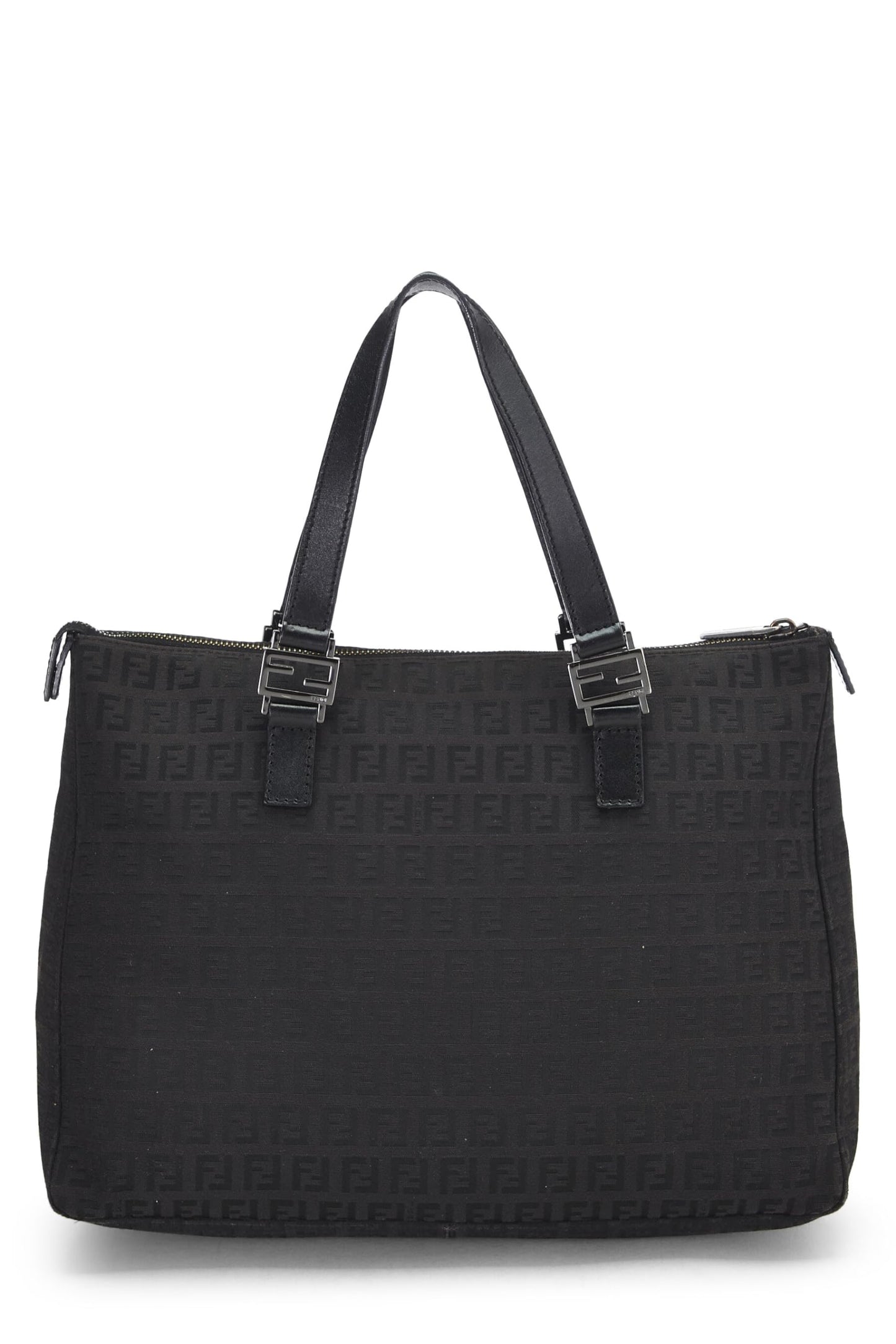 Fendi, Black Zucchino Canvas Tote Small, Black