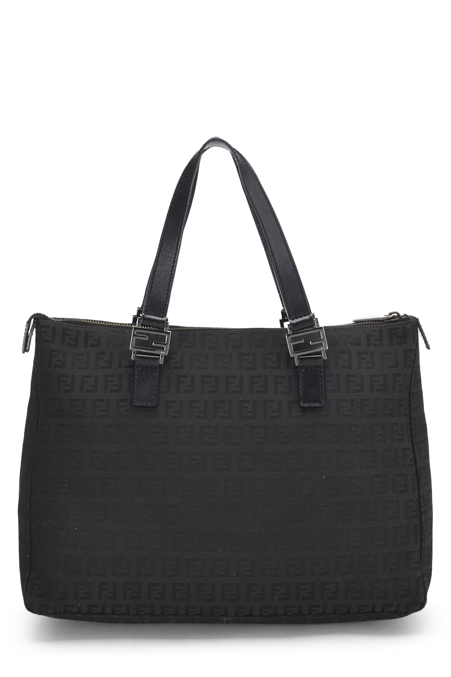 Fendi, Black Zucchino Canvas Tote Small, Black