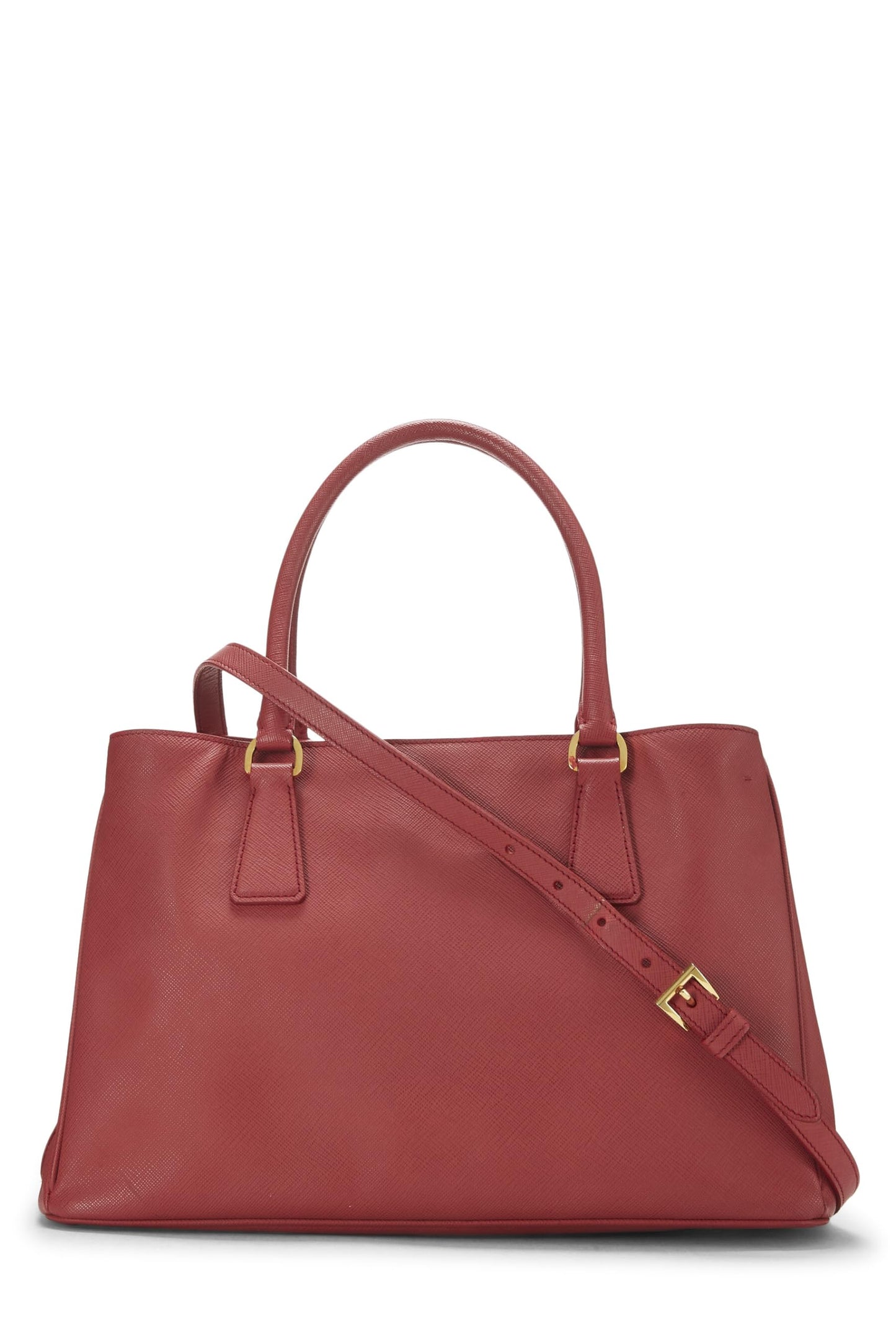Prada, Red Saffiano Executive Tote Small, Red
