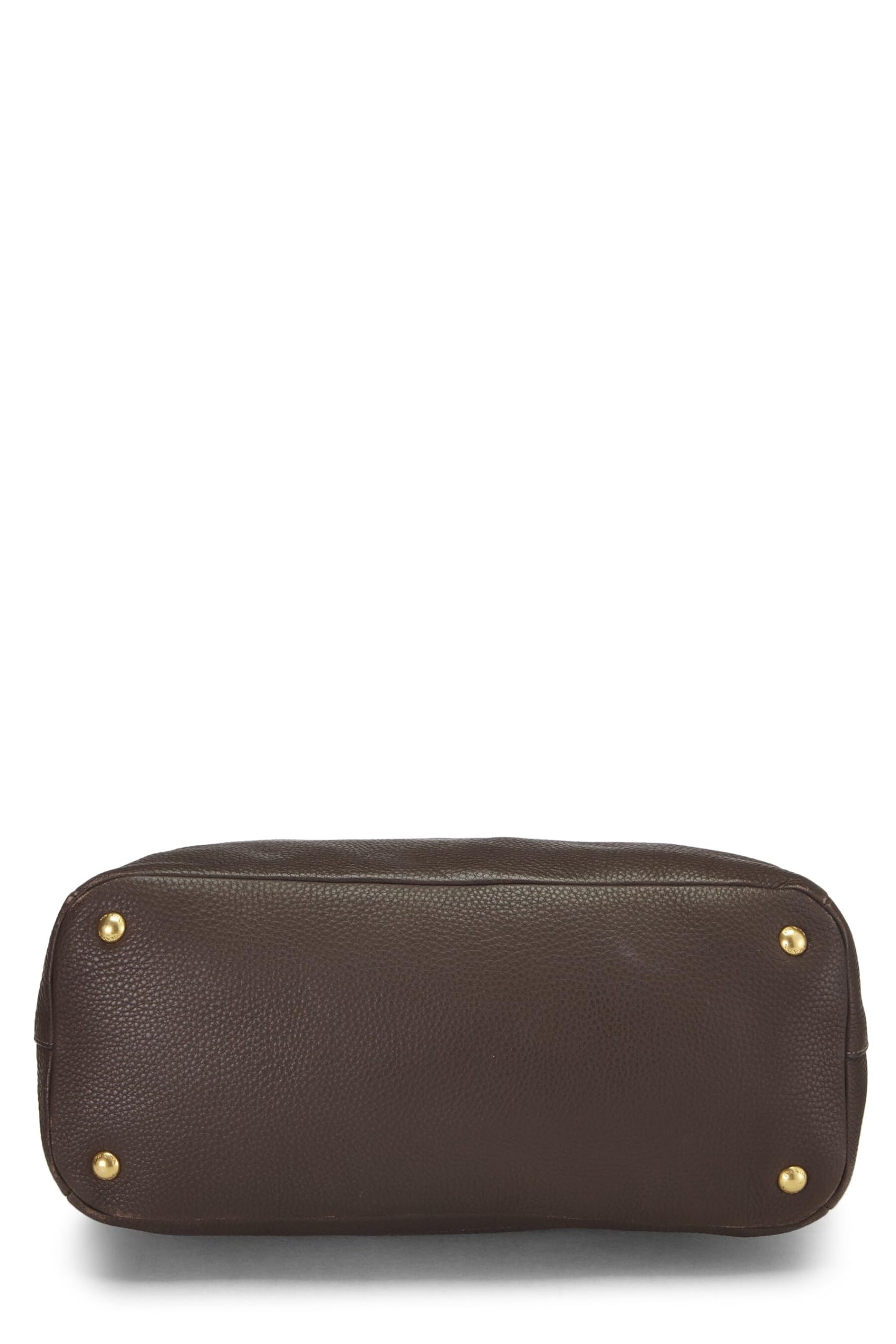 Prada, Brown Vitello Daino Hobo, Brown