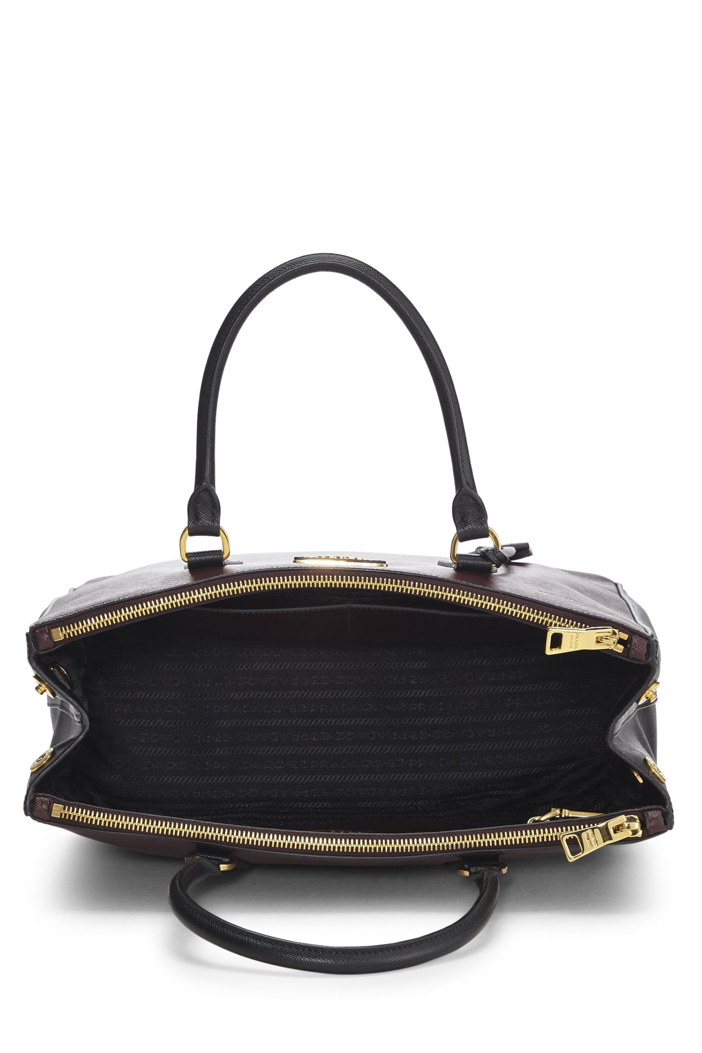 Prada, Burgundy Saffiano Executive Tote Medium, Multi
