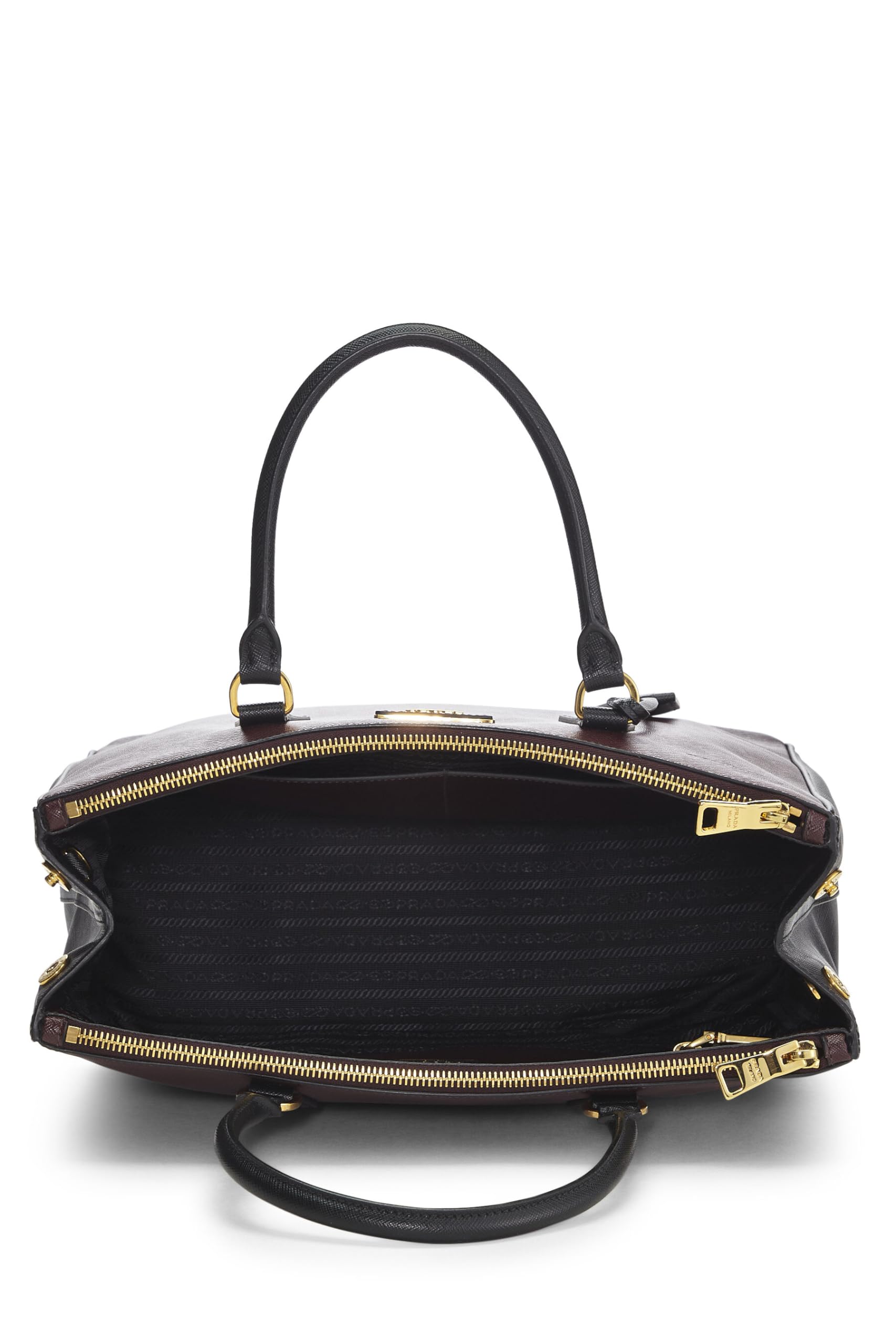 Prada, Burgundy Saffiano Executive Tote Medium, Multi