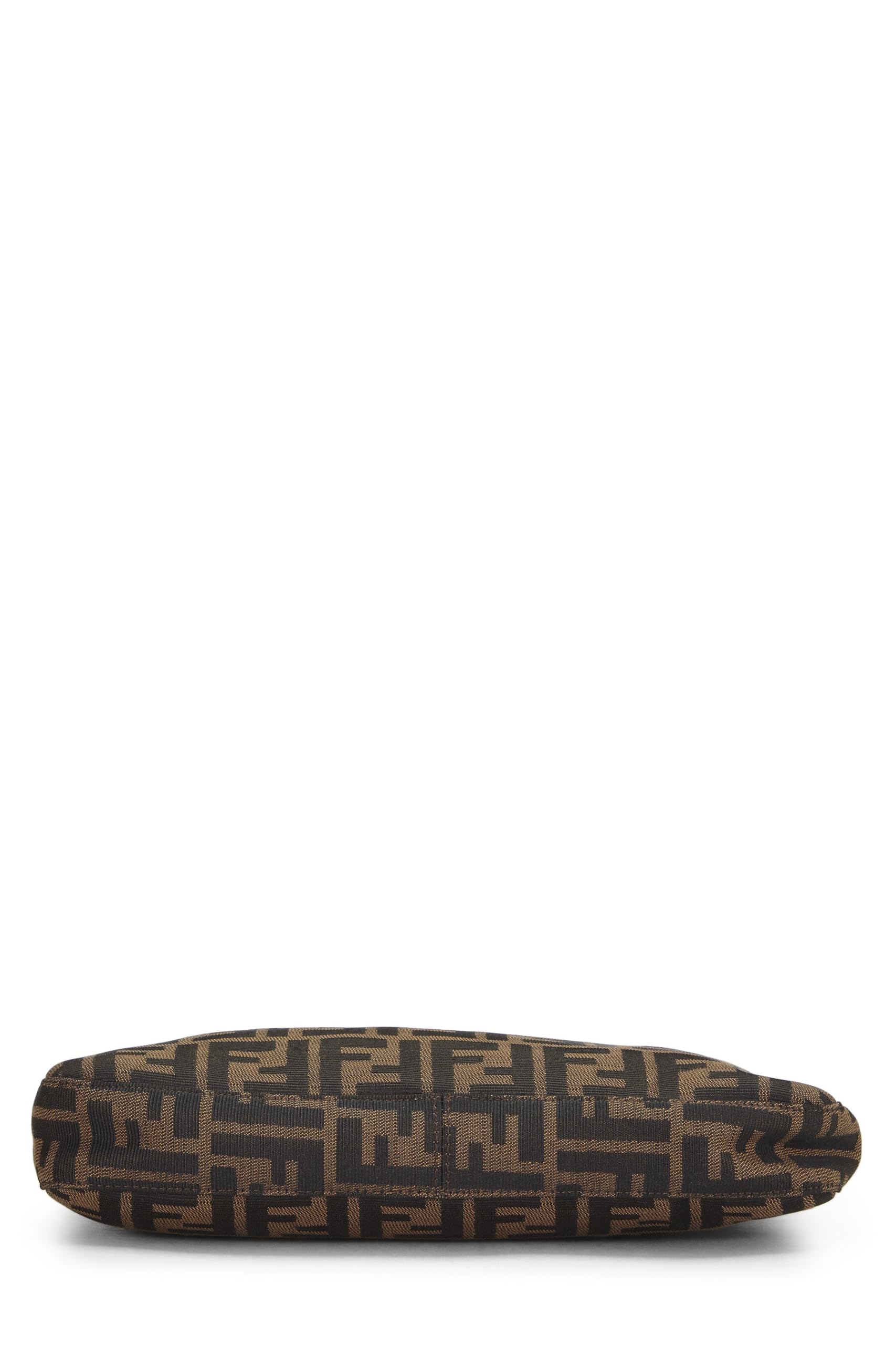 Fendi, Brown Zucca Canvas Shoulder Bag, Brown