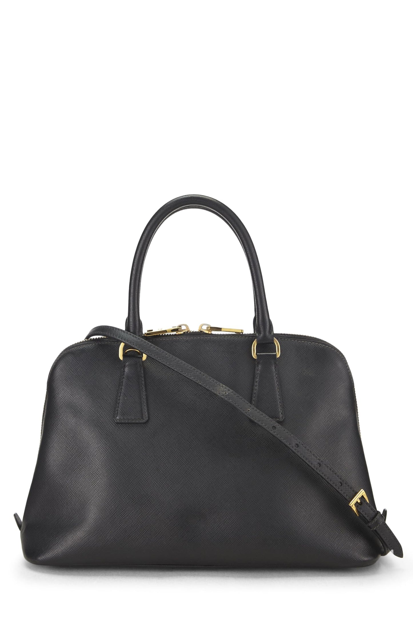 Prada, Black Saffiano Promenade Small, Black Luxury Handbag