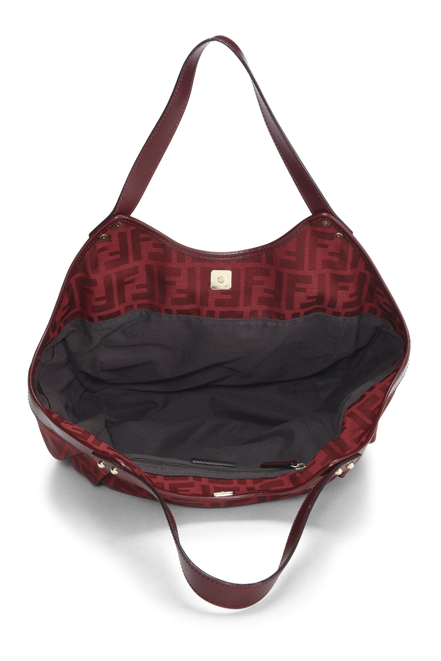 Fendi, Red Zucca Canvas Chef Pocket Tote Small, Red