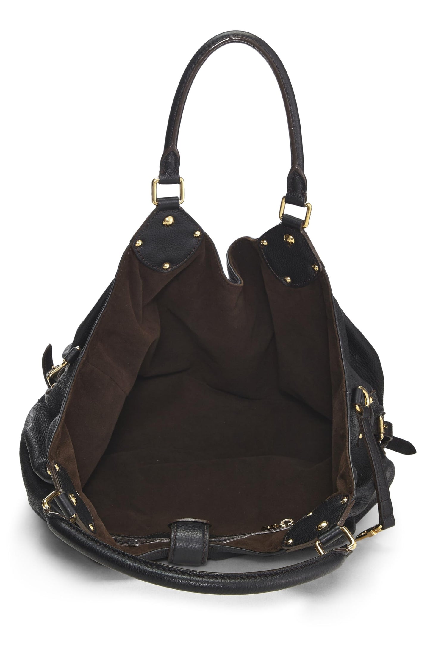 Louis Vuitton, Black Monogram Mahina Large, Black