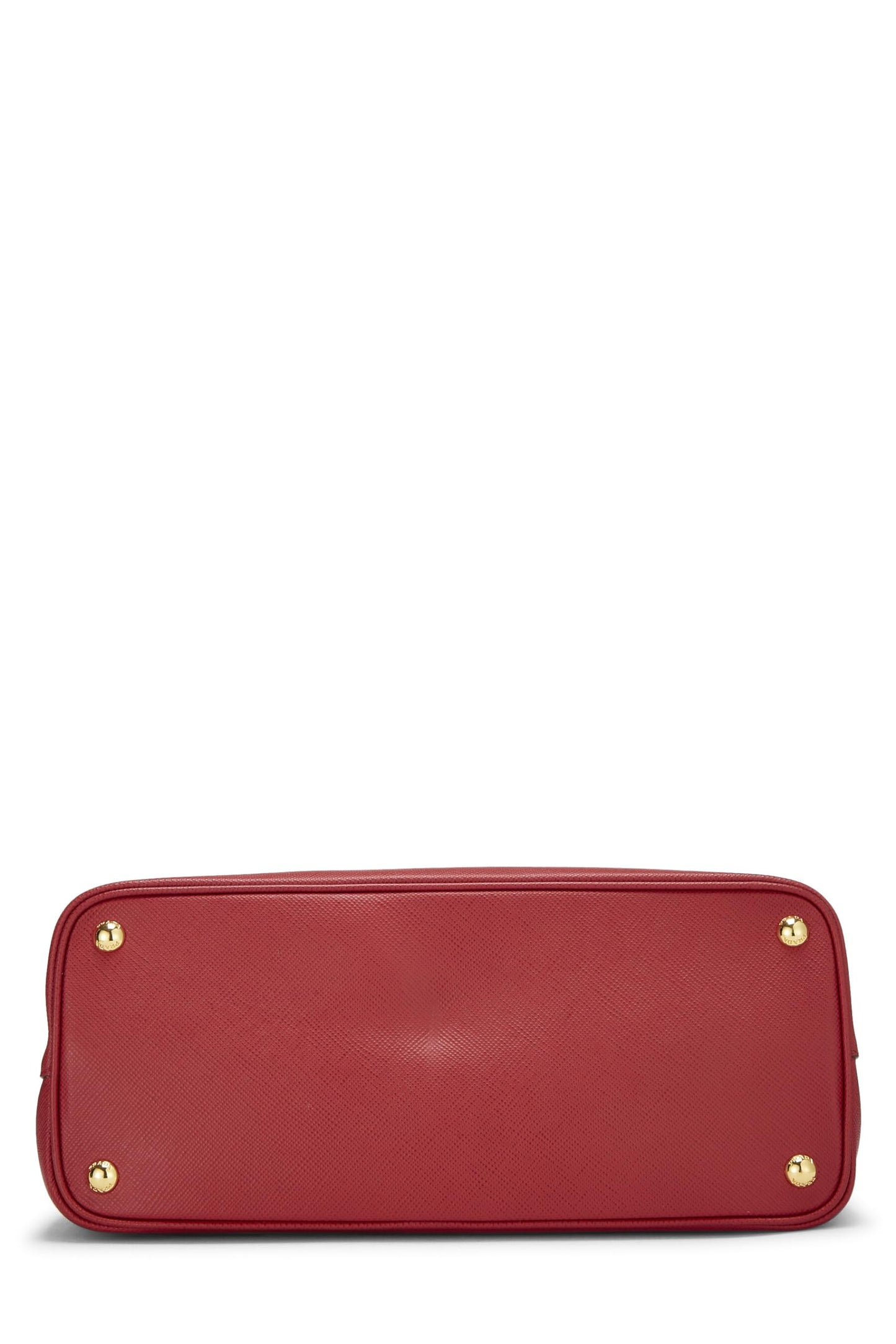 Prada, Red Saffiano Double Bag Medium, Red