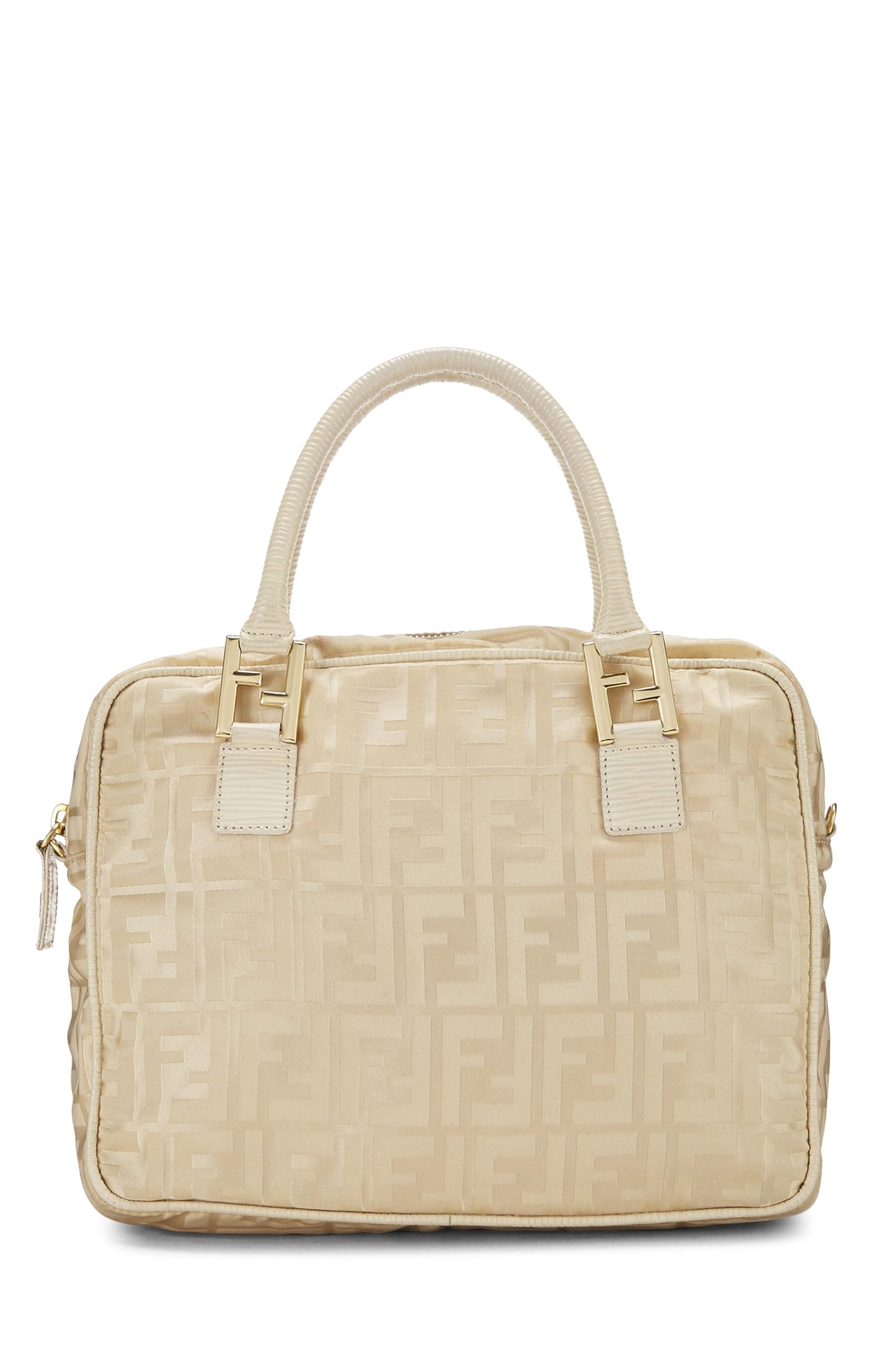 Fendi, Beige Zucca Nylon Handbag, Beige