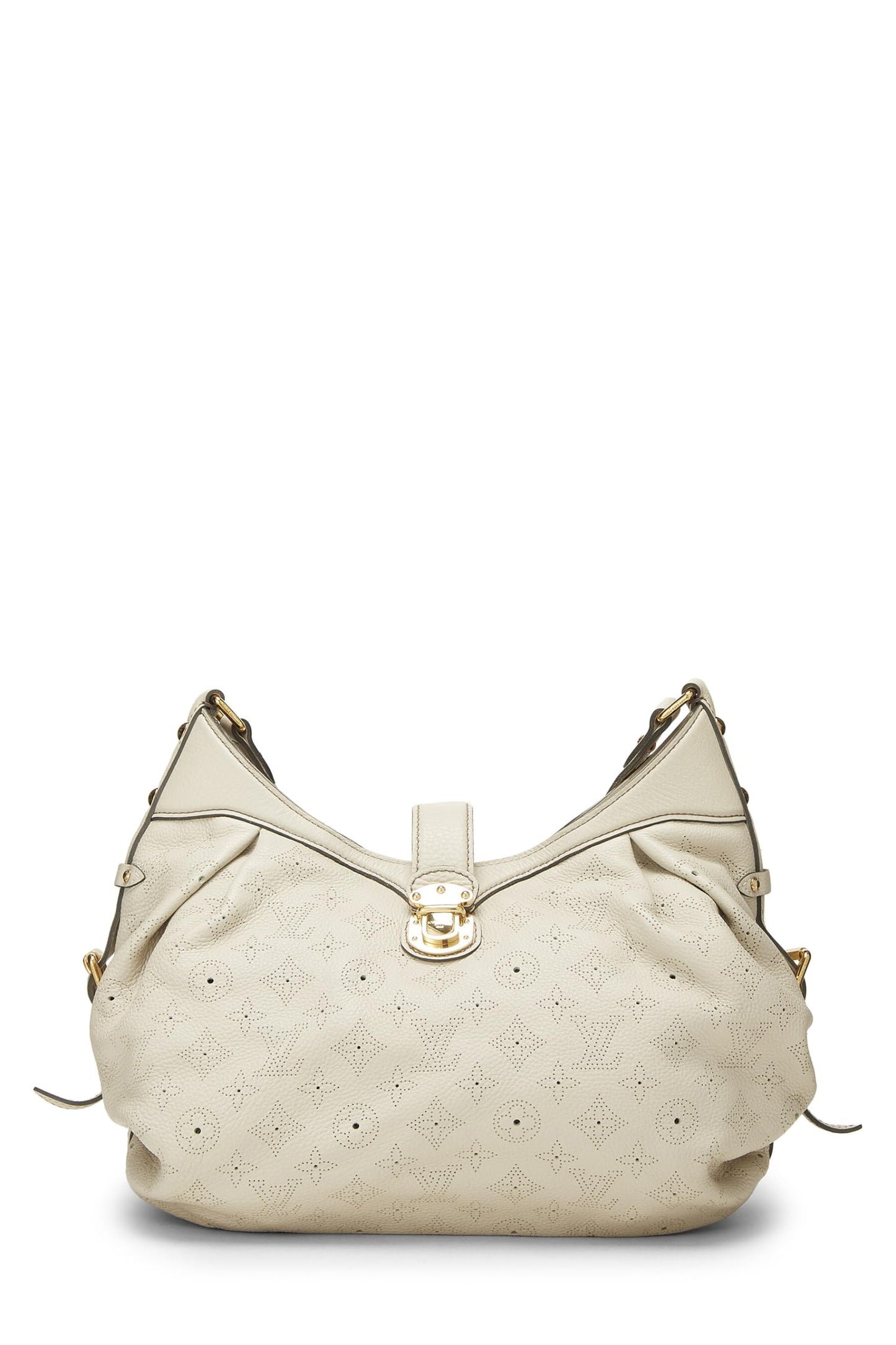 Louis Vuitton, White Monogram Mahina Leather XS, White