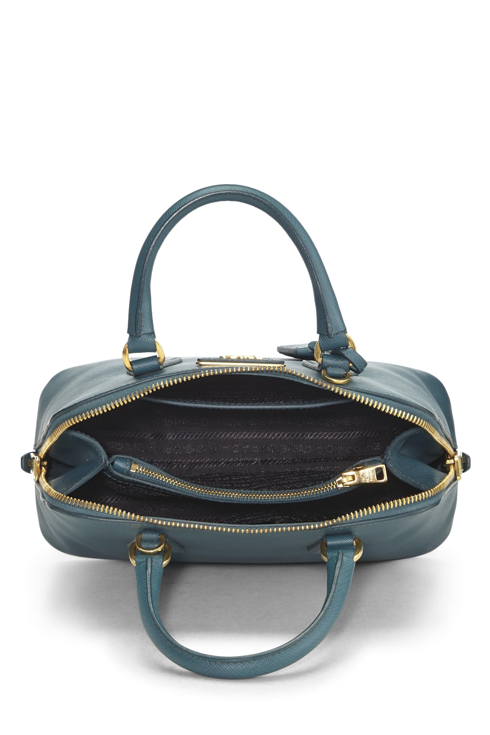 Prada, Blue Saffiano Promenade Small, Blue Luxury Handbag