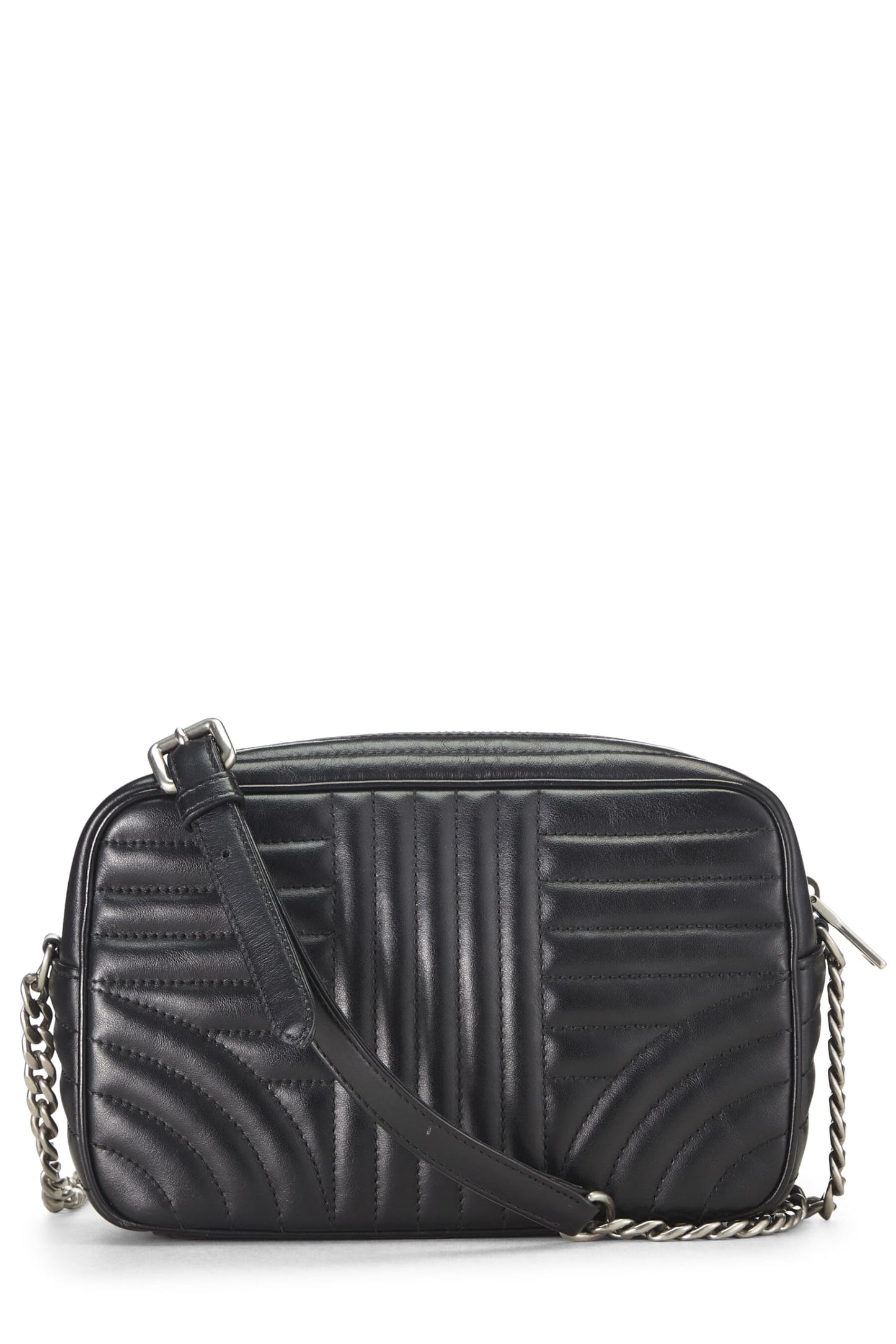Prada, Black Calfskin Diagramme Camera Bag Medium, Black