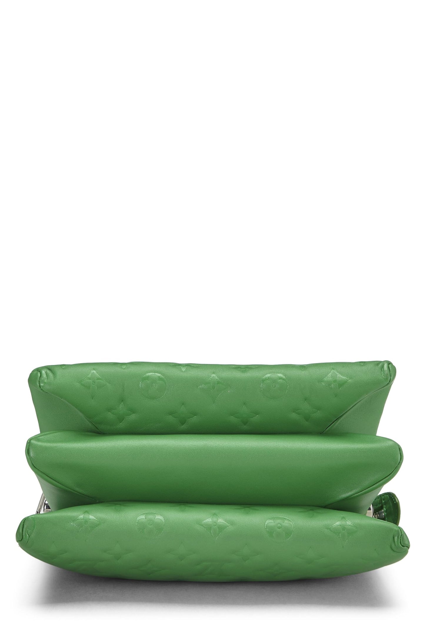 Louis Vuitton, Green Monogram Embossed Coussin PM, Green