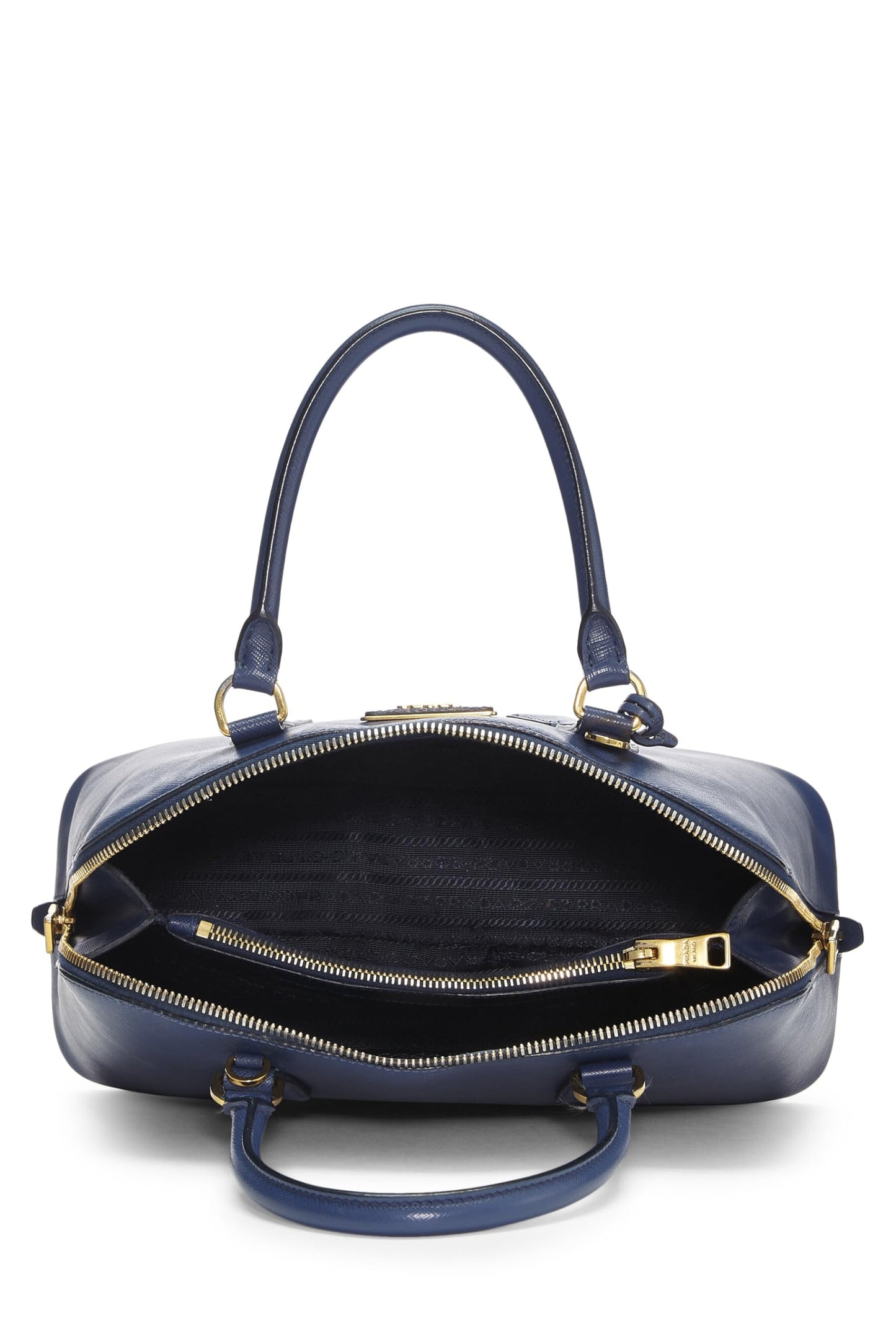 Prada, Blue Saffiano Promenade Medium, Blue Luxury Handbag