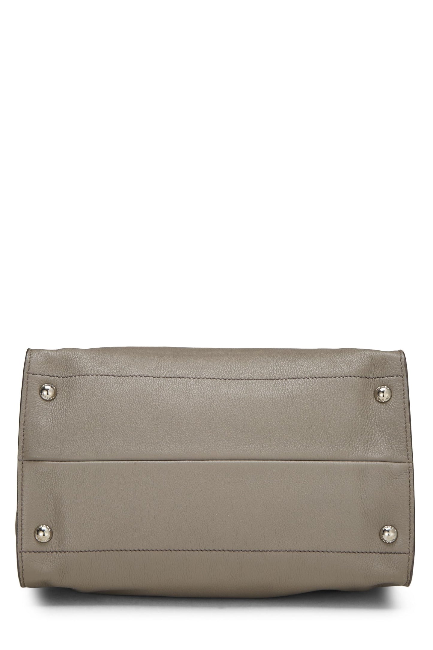 Prada, Grey Vitello Daino Convertible Tote, Grey