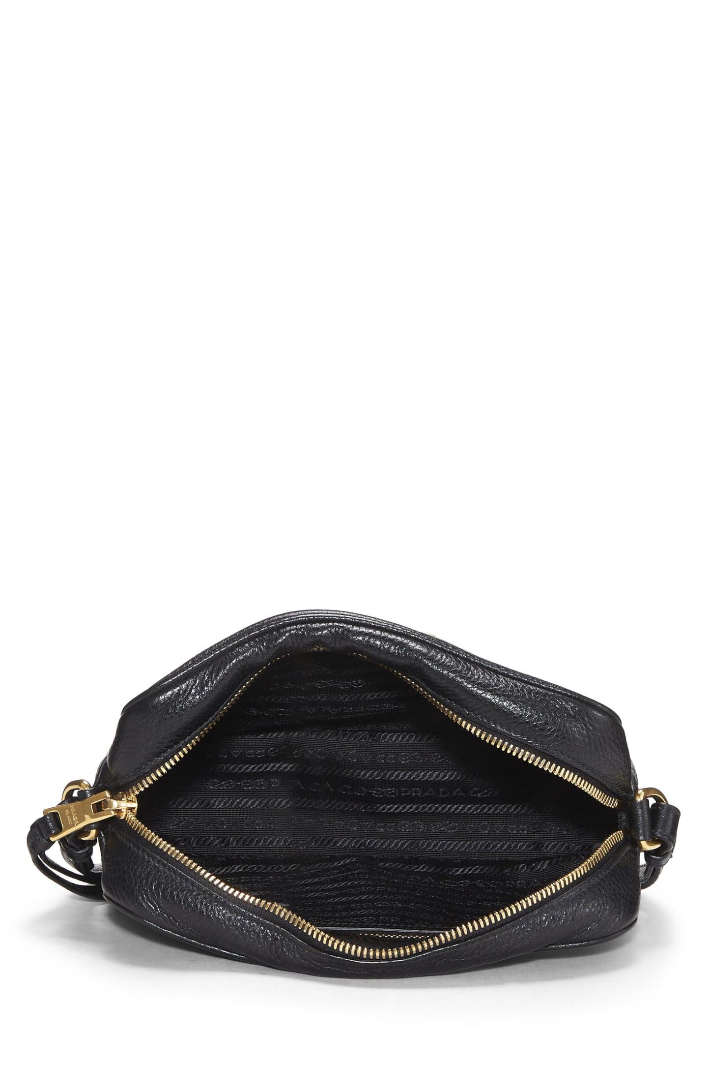 Prada, Black Vitello Daino Camera Bag, Black