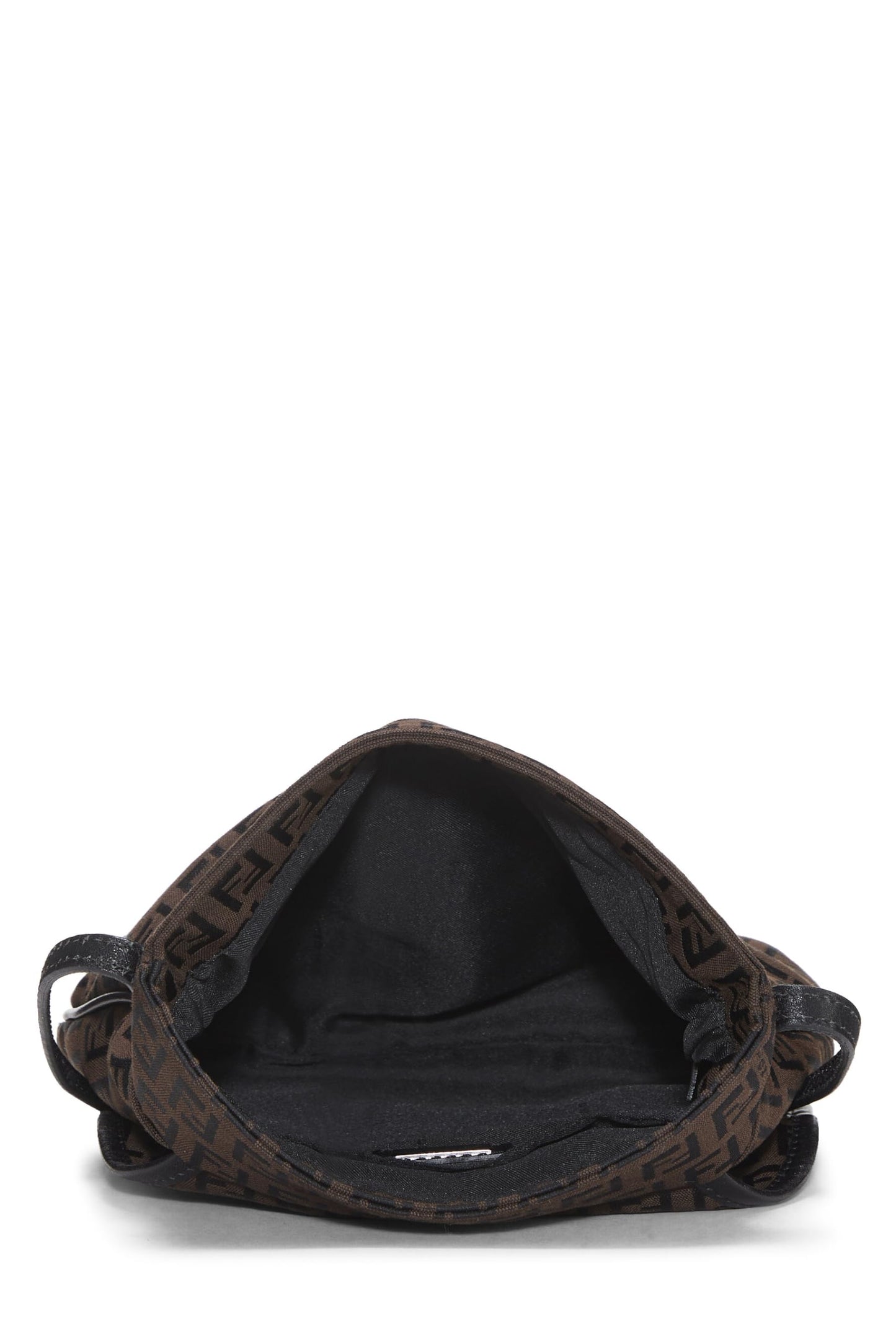 Fendi, Brown Zucchino Canvas Crossbody Small, Brown