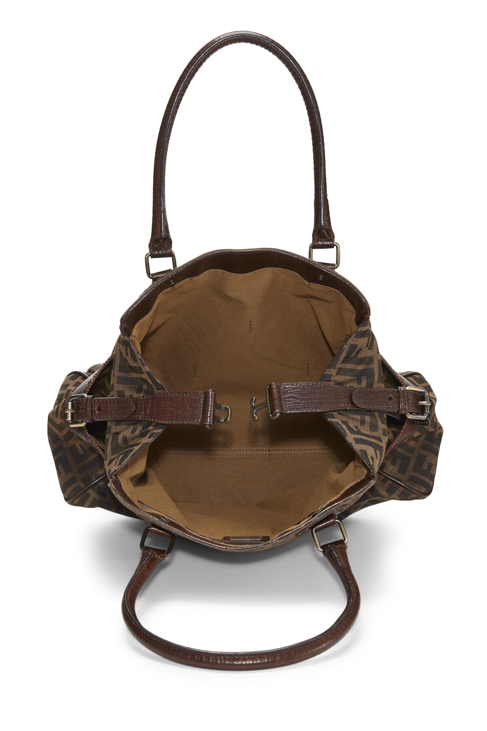 Fendi, Brown Zucca Velour Bag Du Jour Small, Brown