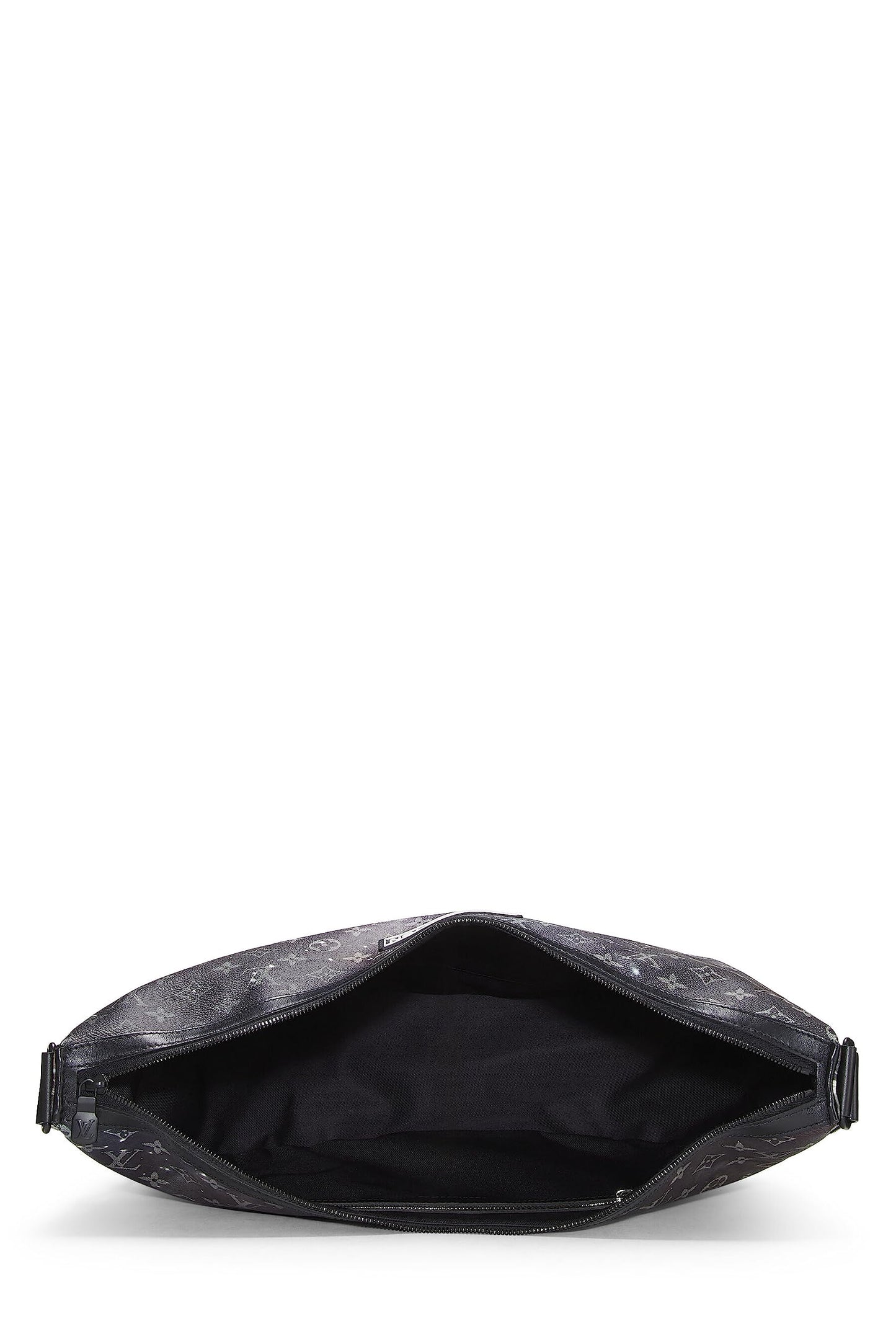 Louis Vuitton, Black Monogram Galaxy Hobo Messenger Bag, Black