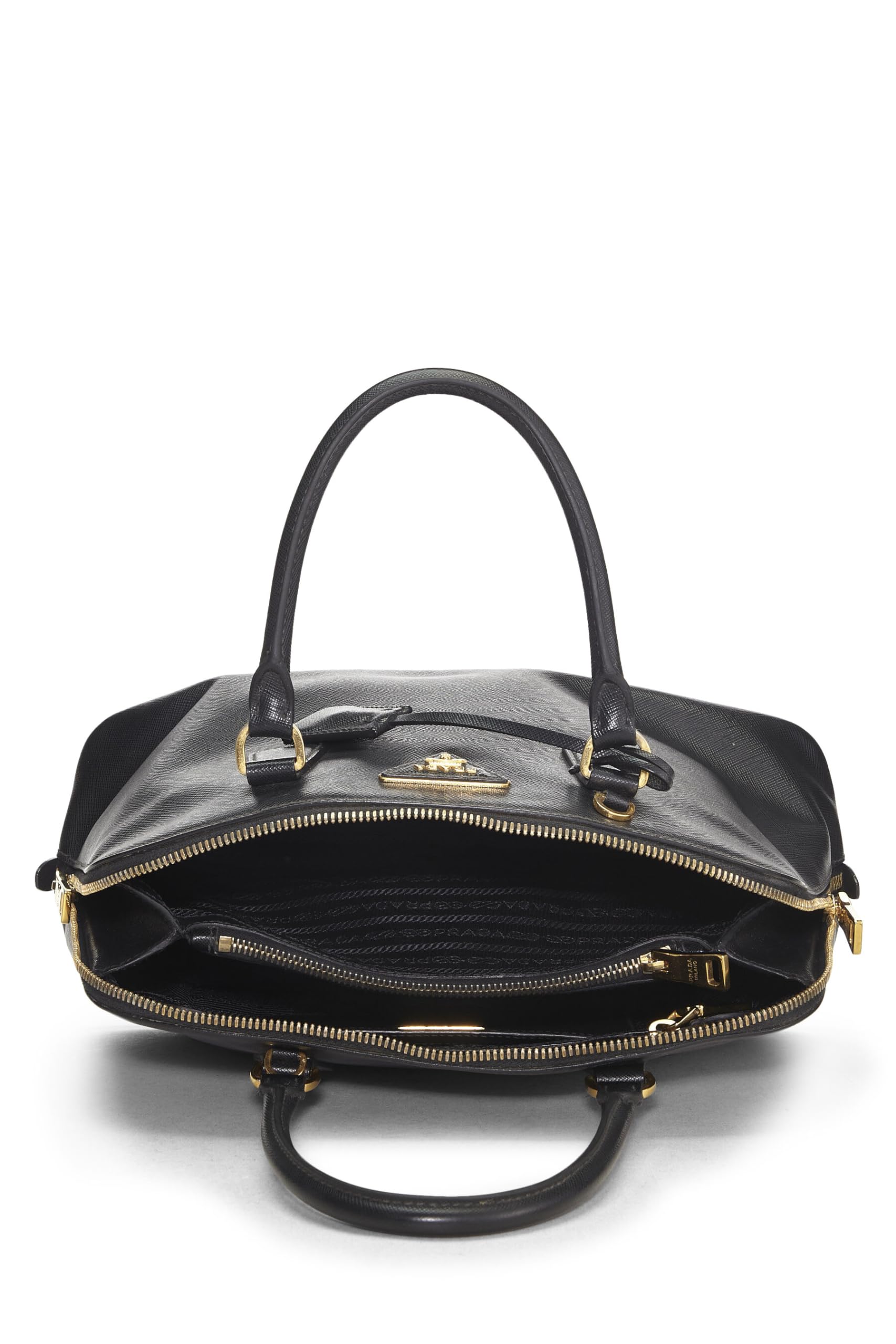 Prada, Black Saffiano Promenade Small, Black Luxury Handbag