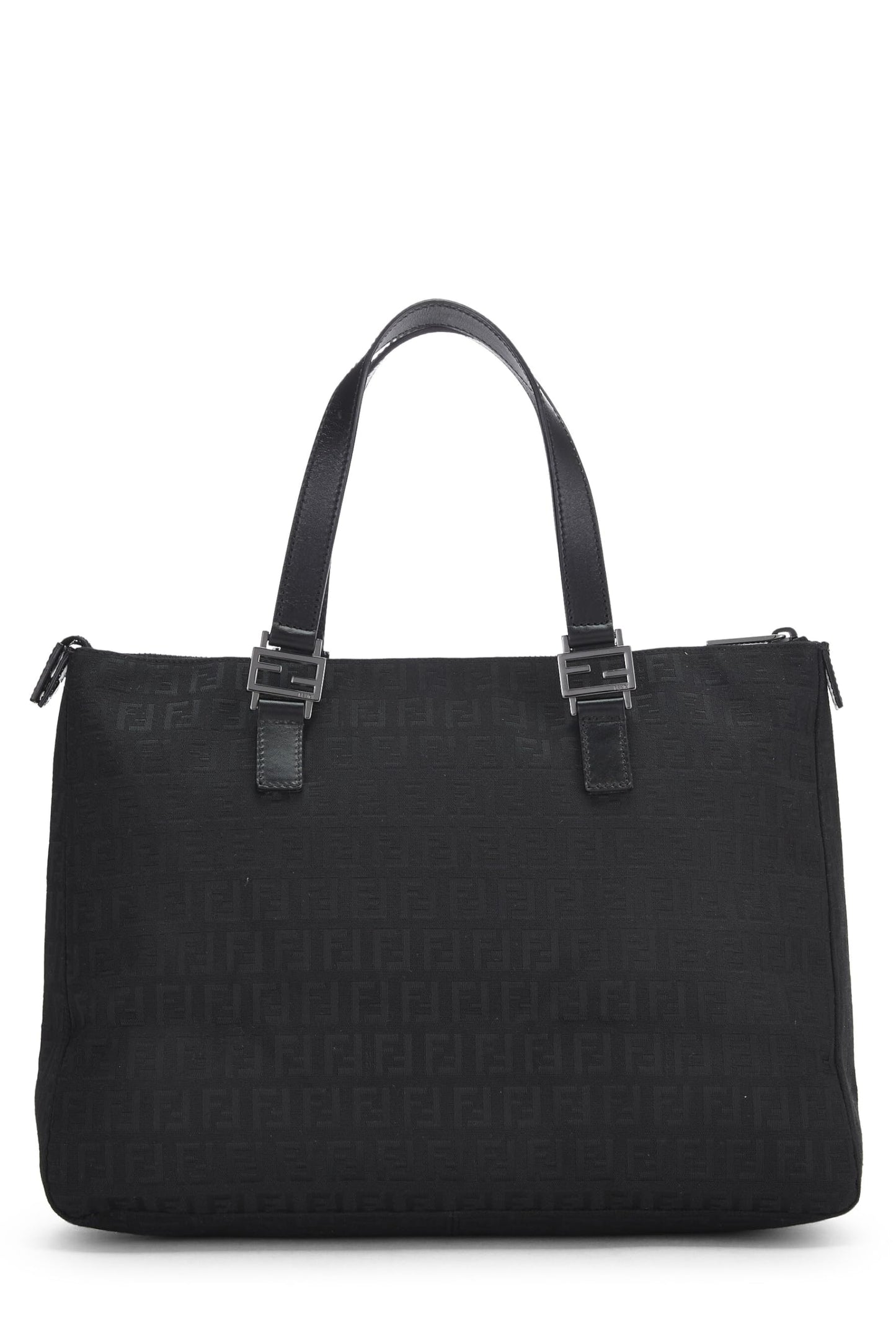 Fendi, Black Zucchino Canvas Tote Small, Black