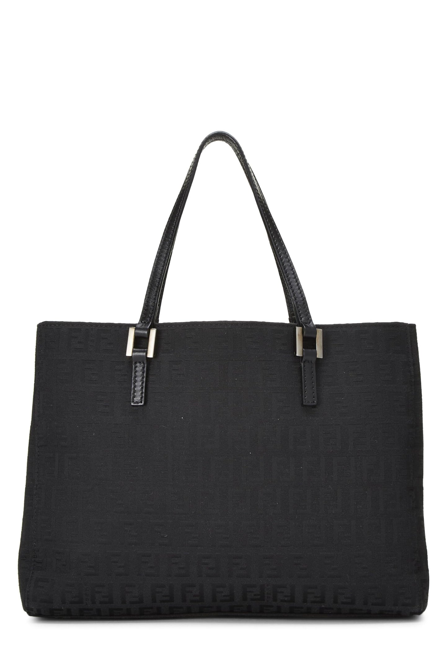 Fendi, Black Zucchino Canvas Tote Small, Black