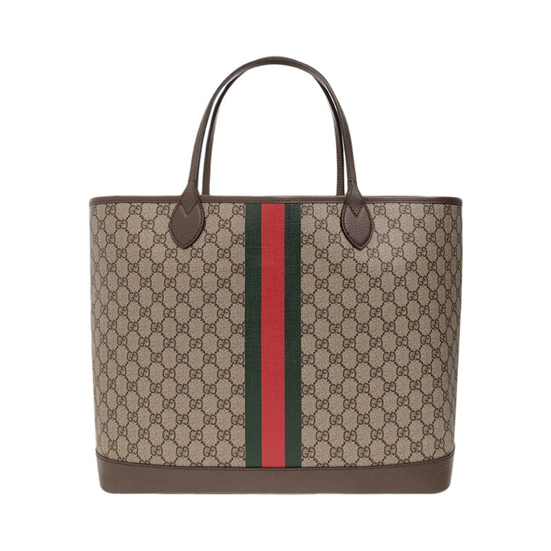 Gucci Leather Canvas Tote