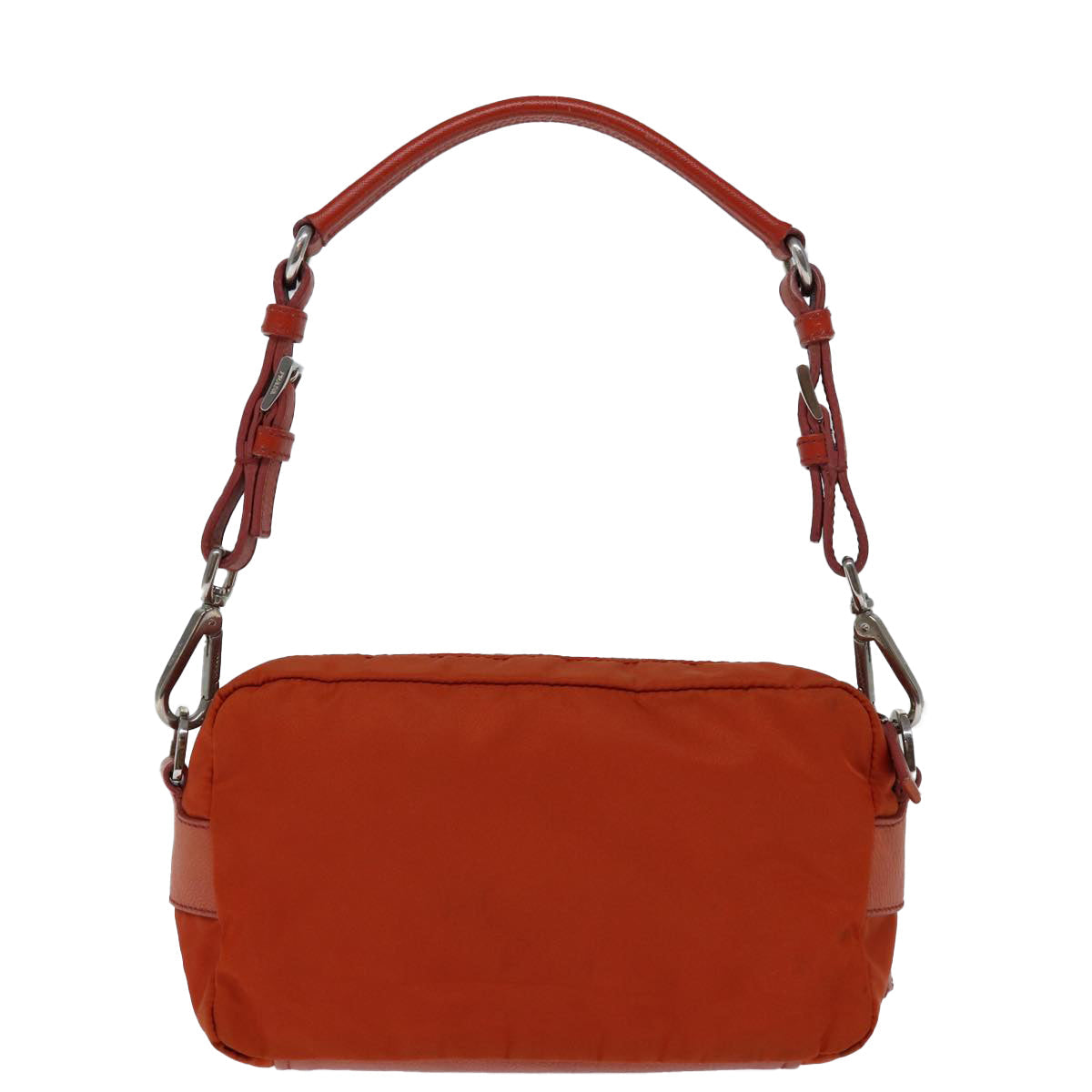 PRADA Shoulder Bag Nylon Orange Auth