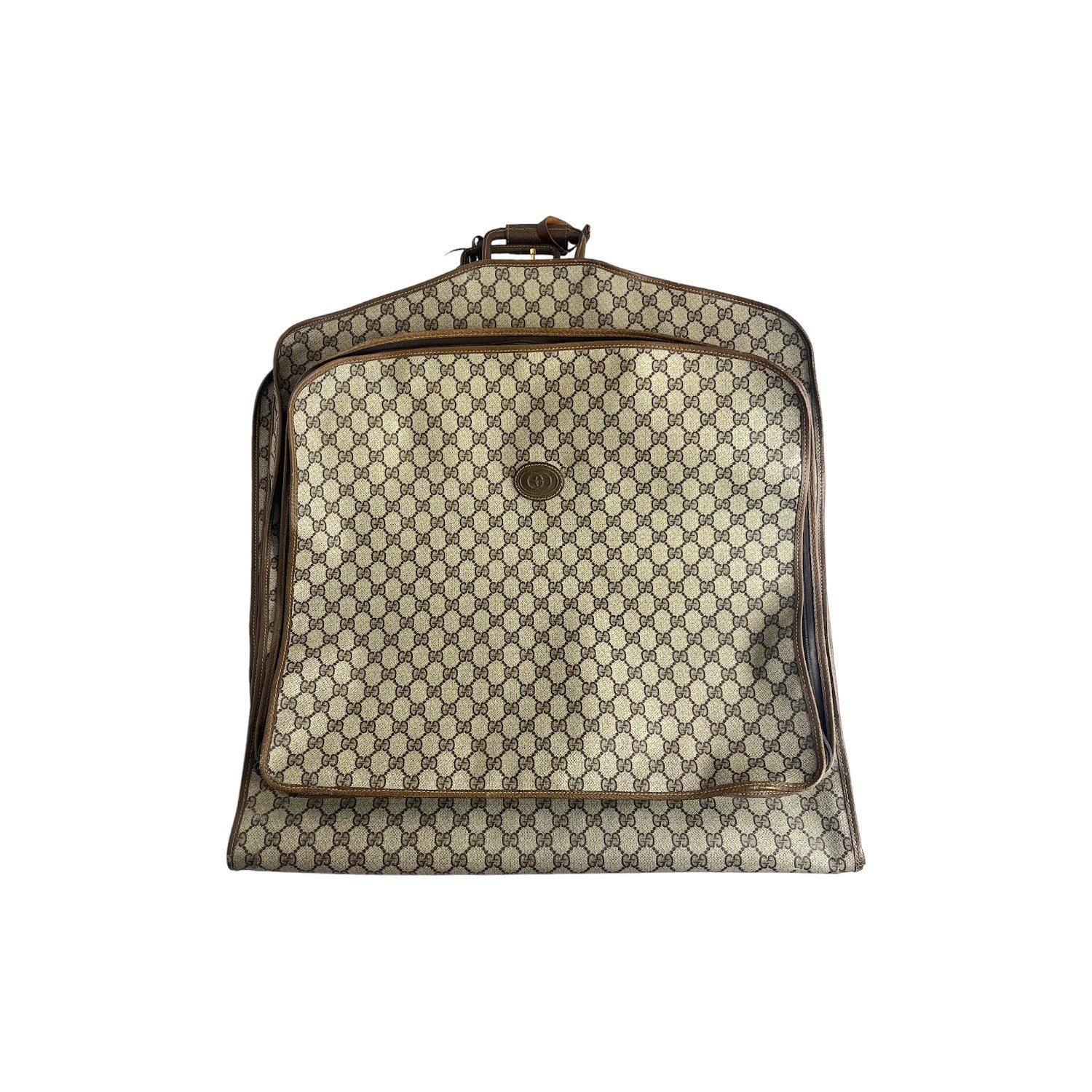 Gucci Leather Canvas Handbag