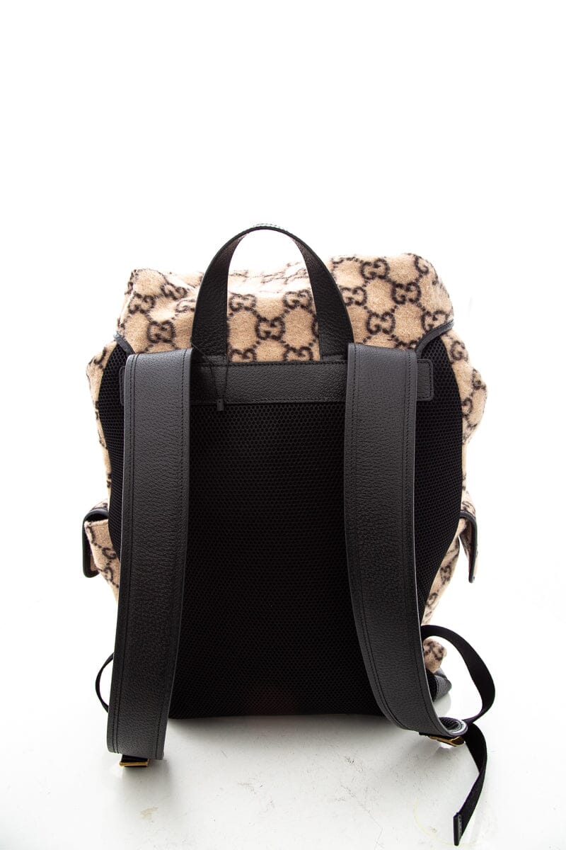 Gucci Beige Monogram Backpack