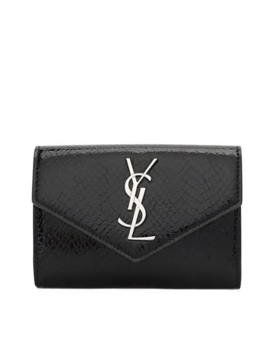 Luxury Saint Laurent Trending 2026 Cassandre Envelope Half Wallet Black