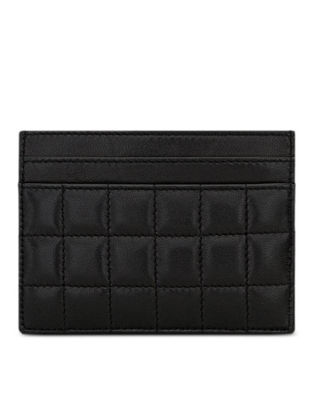 Luxury Saint Laurent Trending 2026 Cassandre Quilting Leather Card Wallet Black
