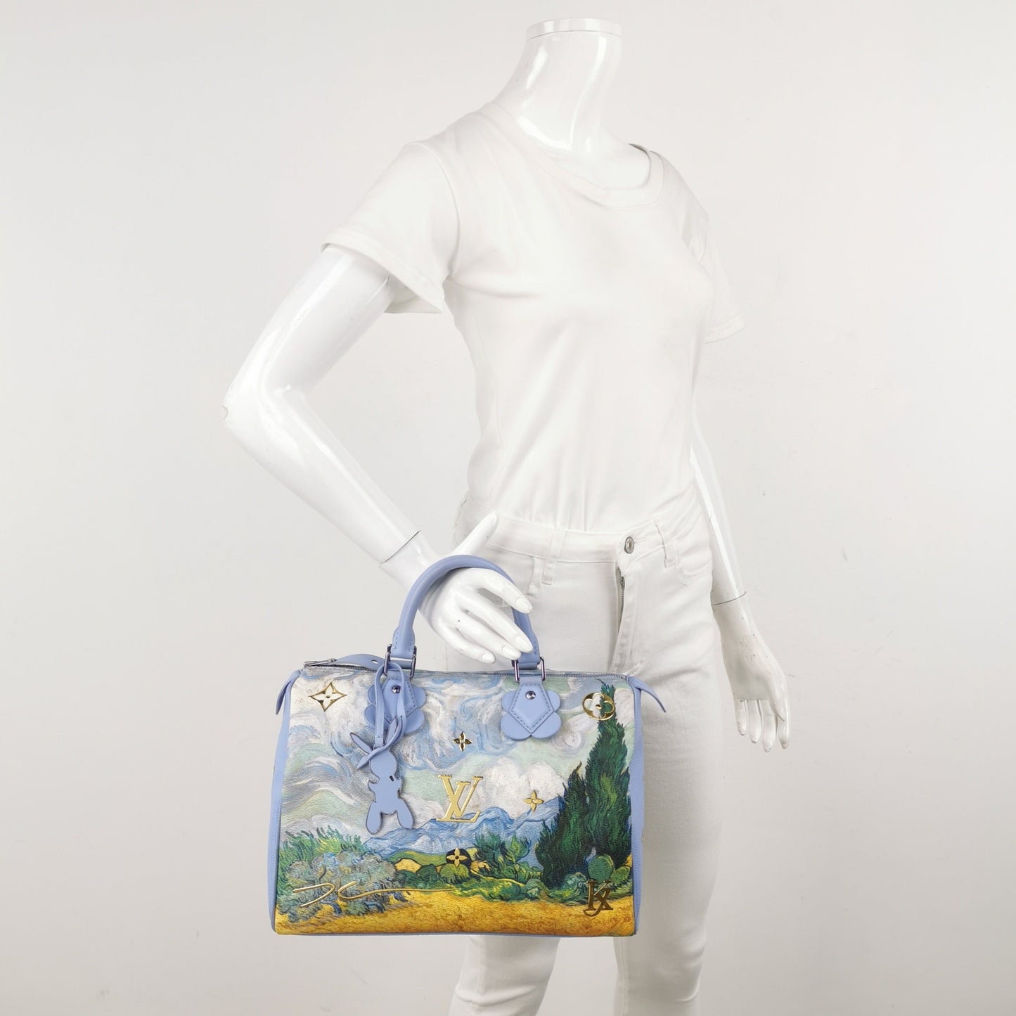 Louis Vuitton x Jeff Koons Speedy 30 Van Gogh Top Handle Bag